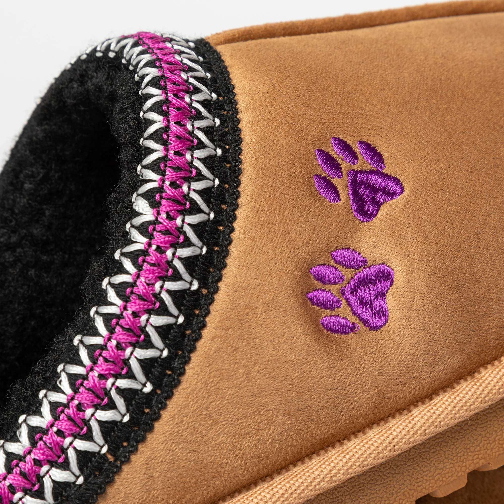 Paw Print Embroidered Indoor/Outdoor Slide-in Slipper Shoes - Image 10