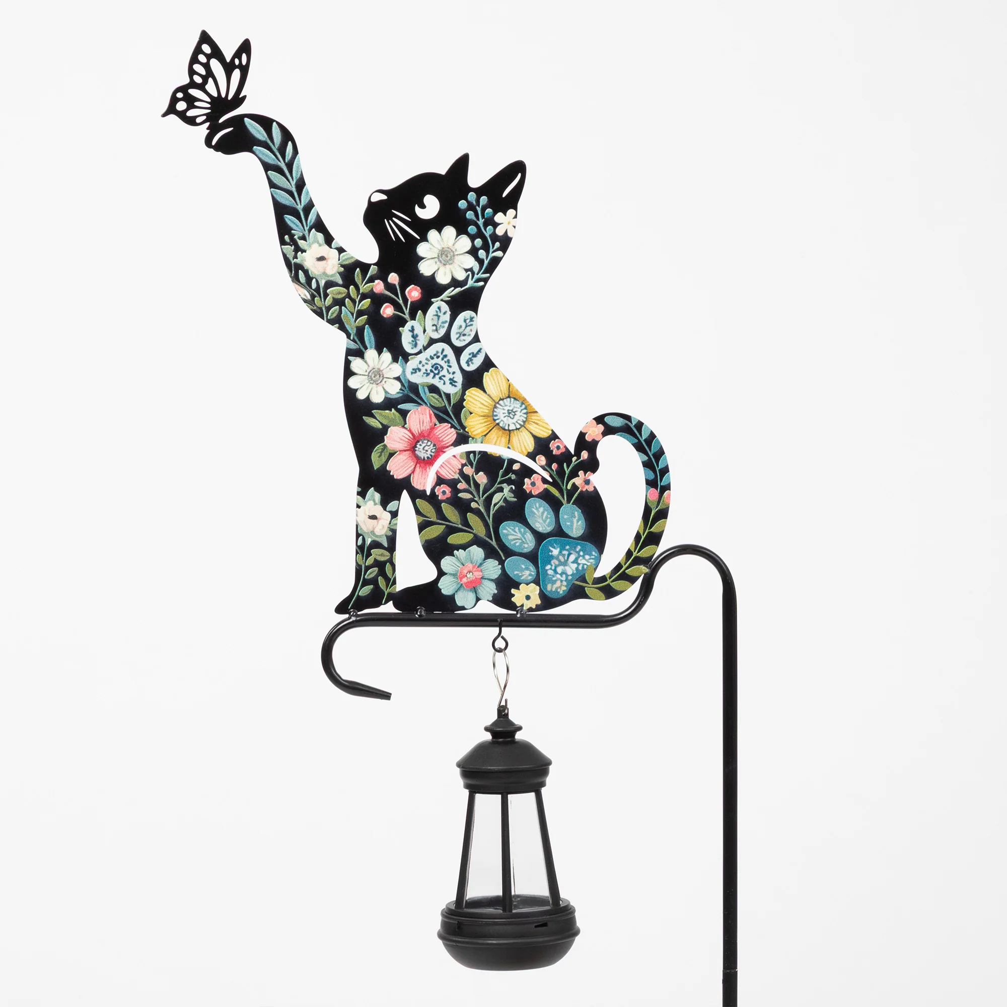 Floral Pet Silhouette Solar Light Garden Stake - Image 6