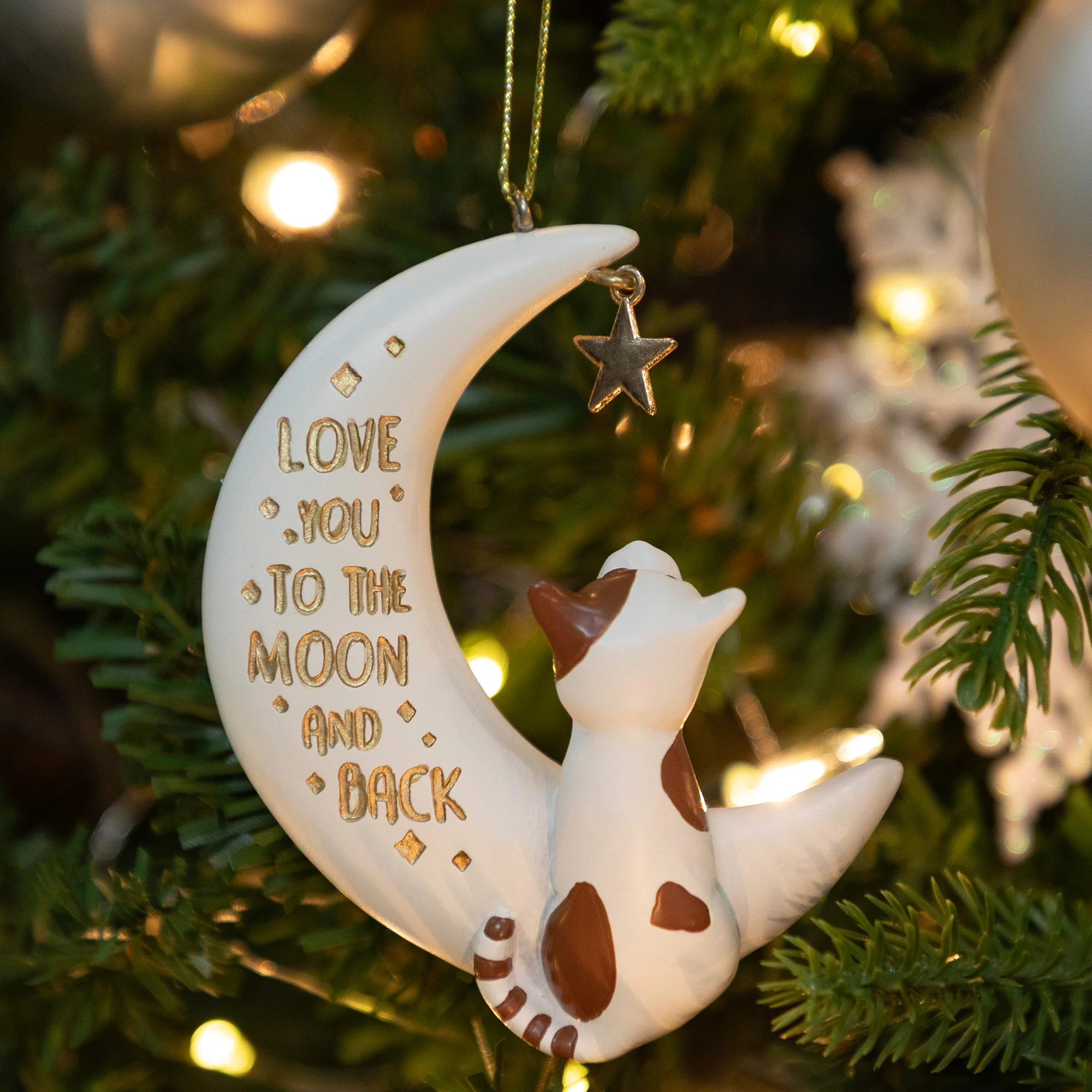 Love You to the Moon & Back Pet Lover Ornament - Image 2