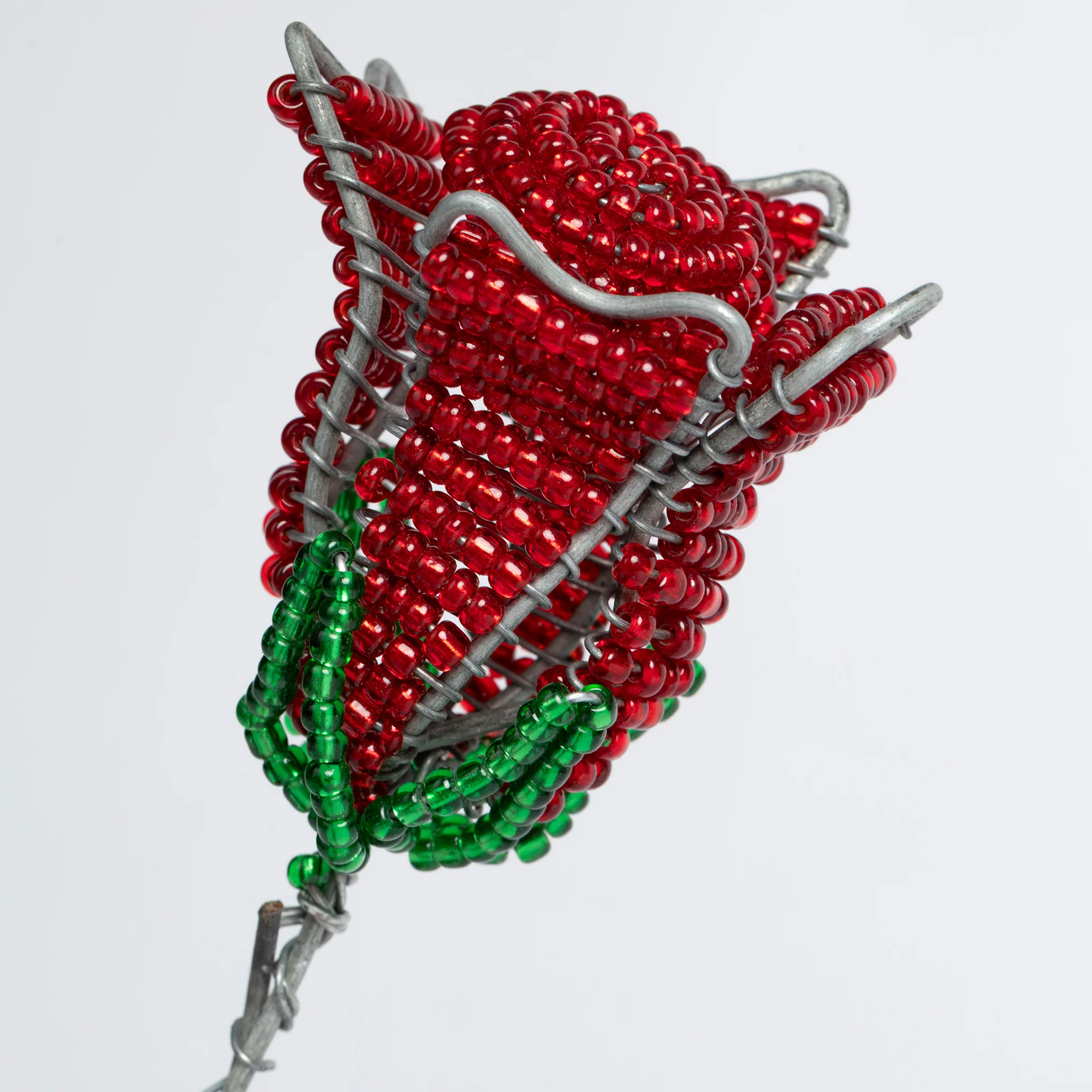 Hand-Beaded Rose Decoration - Image 2