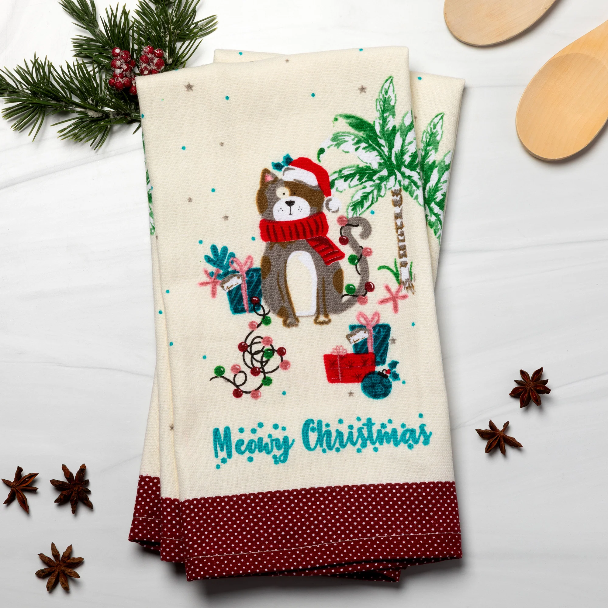 Purrfect Holiday Kitchen Towel - Set of 2 - Image 6