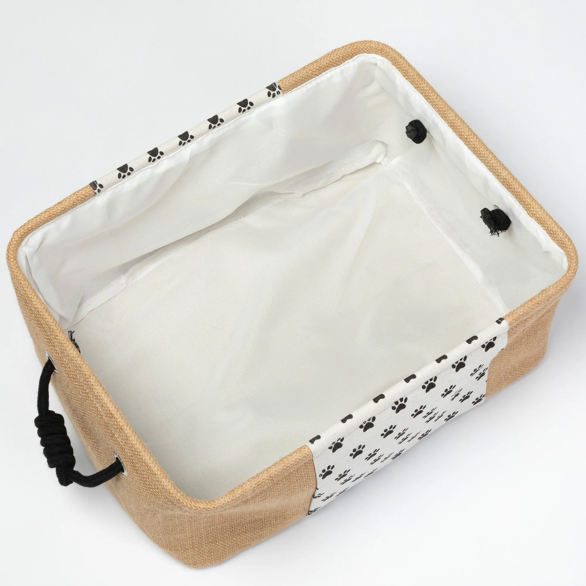 Paw Print Storage Basket with Handles - Image 6