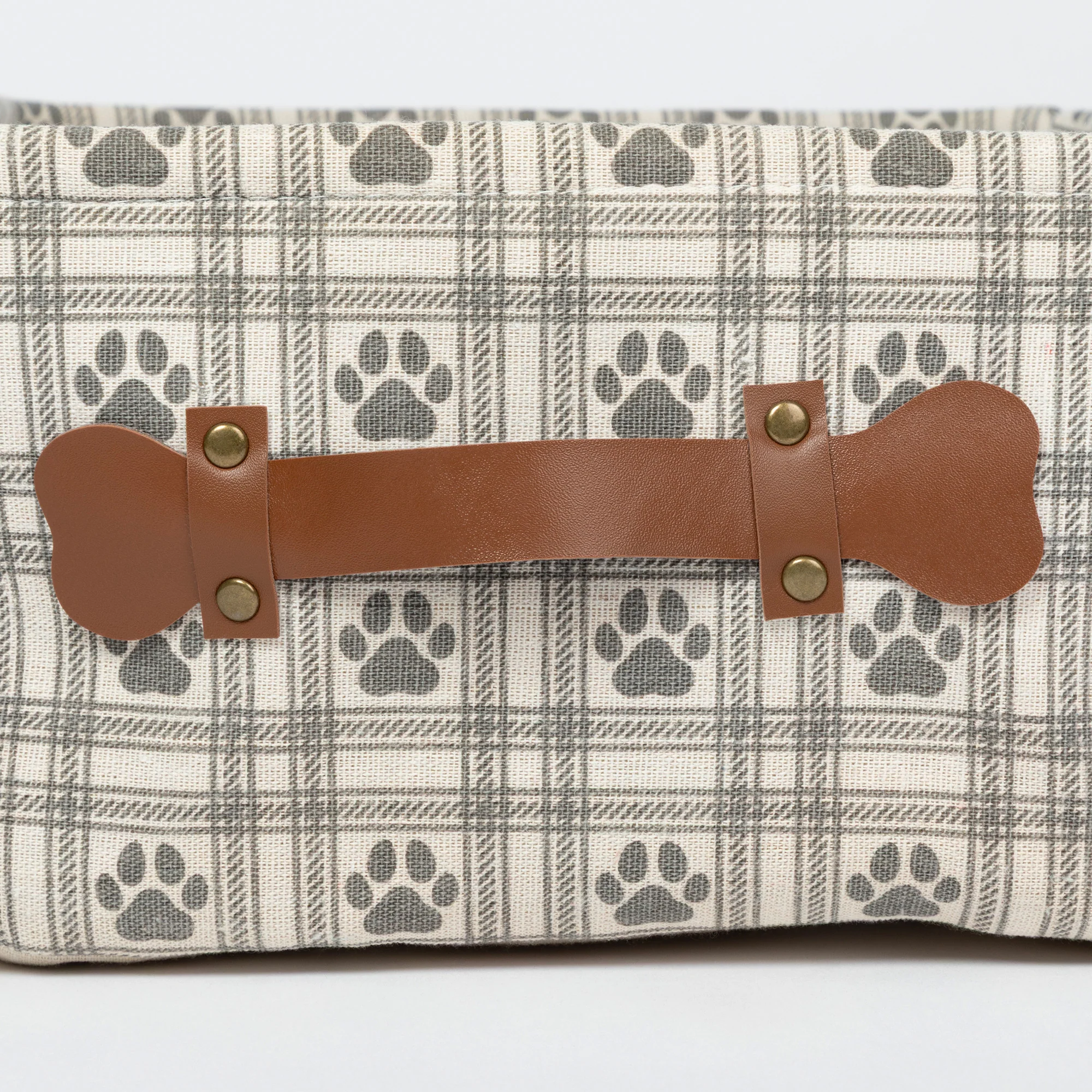 Paw Print Storage Basket with Handles - Image 8