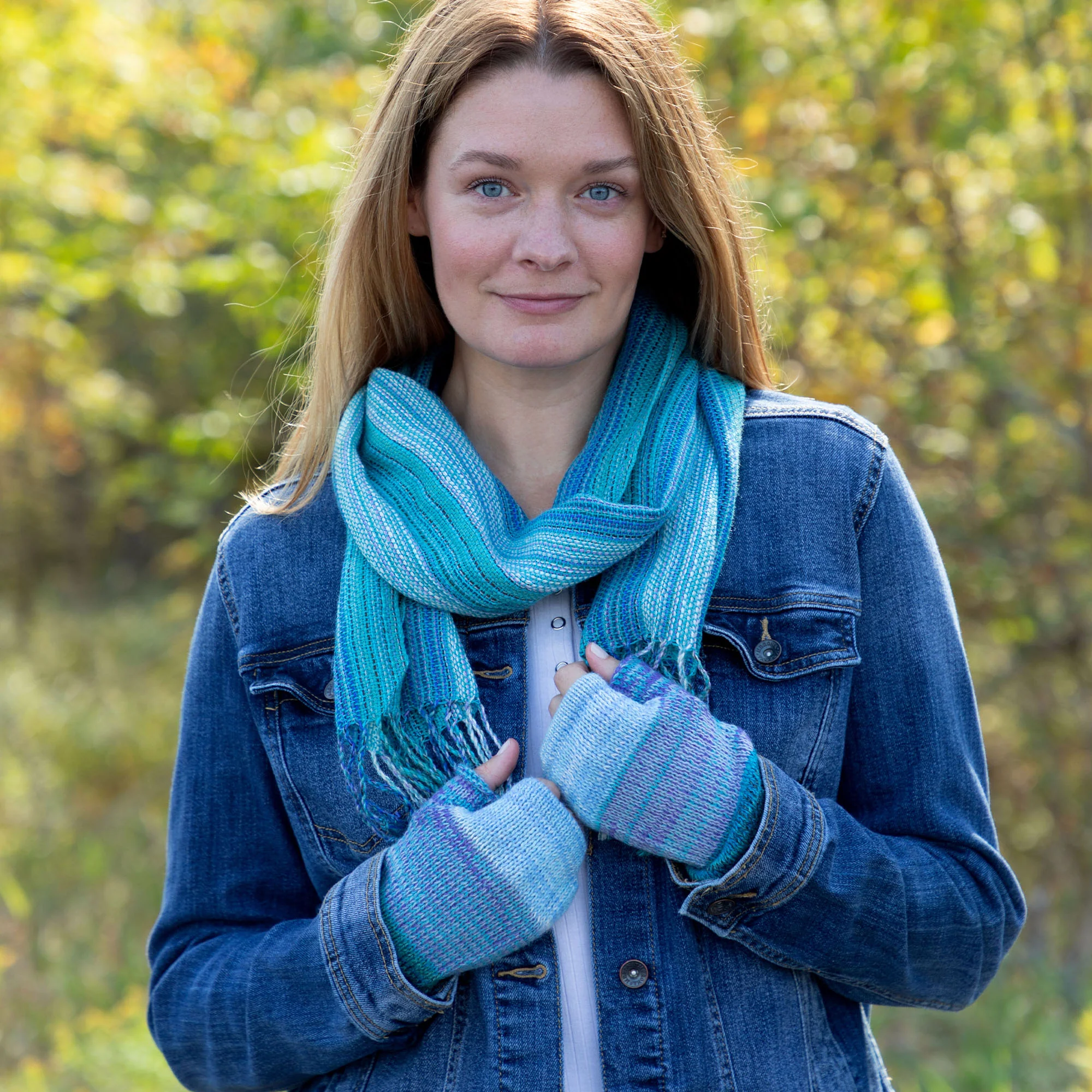 Alpaca Fingerless Mittens & Scarf Set | Fair Trade, 100% Alpaca Fiber - Image 12