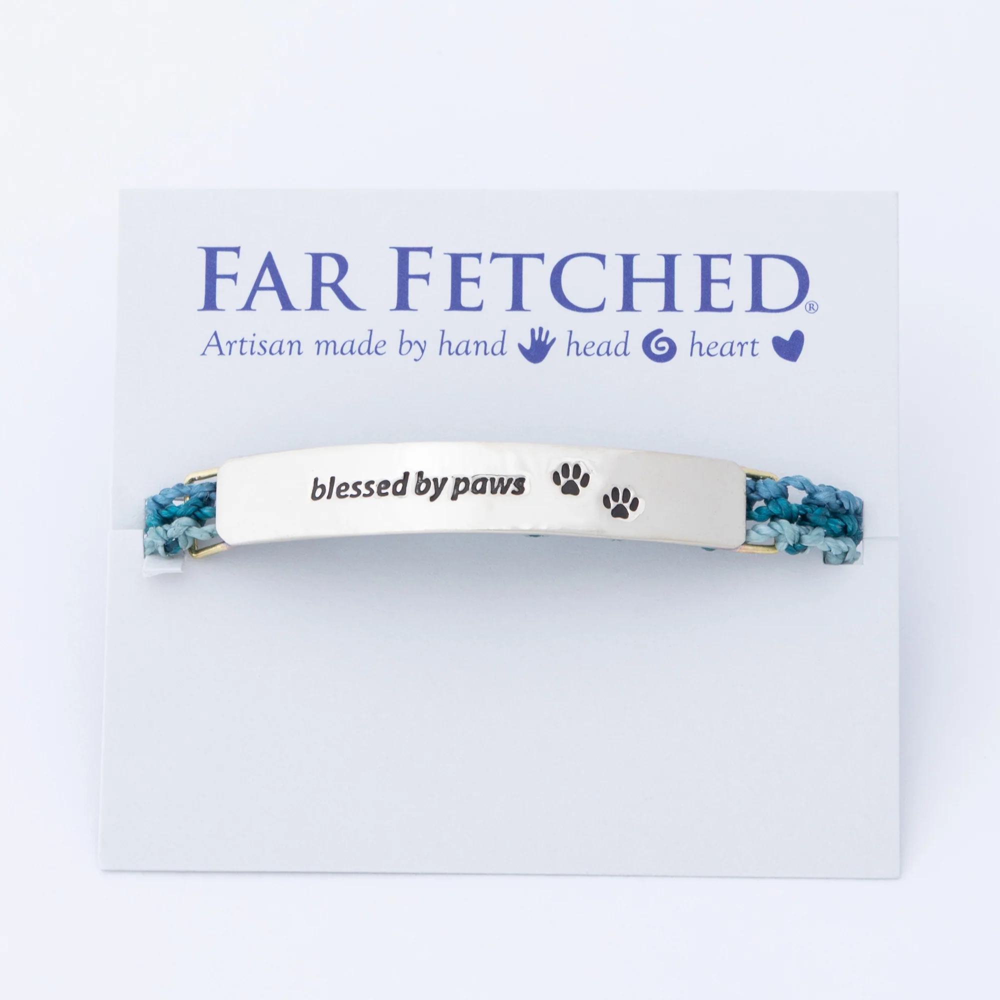 Hand Braided Paw Print Bracelet - Image 7