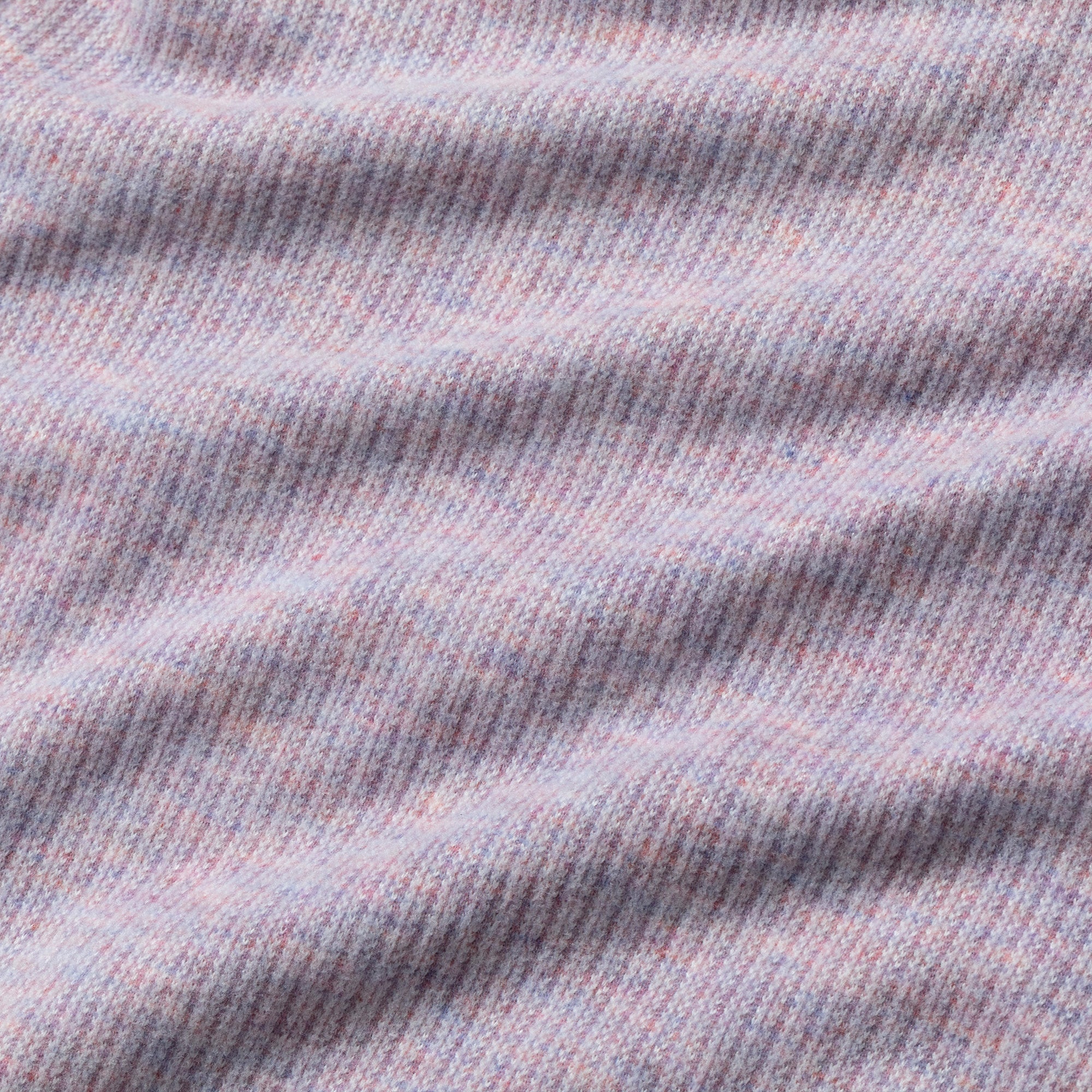 Soft Melange Paw Print Purple Rib Knit Pants - Image 3