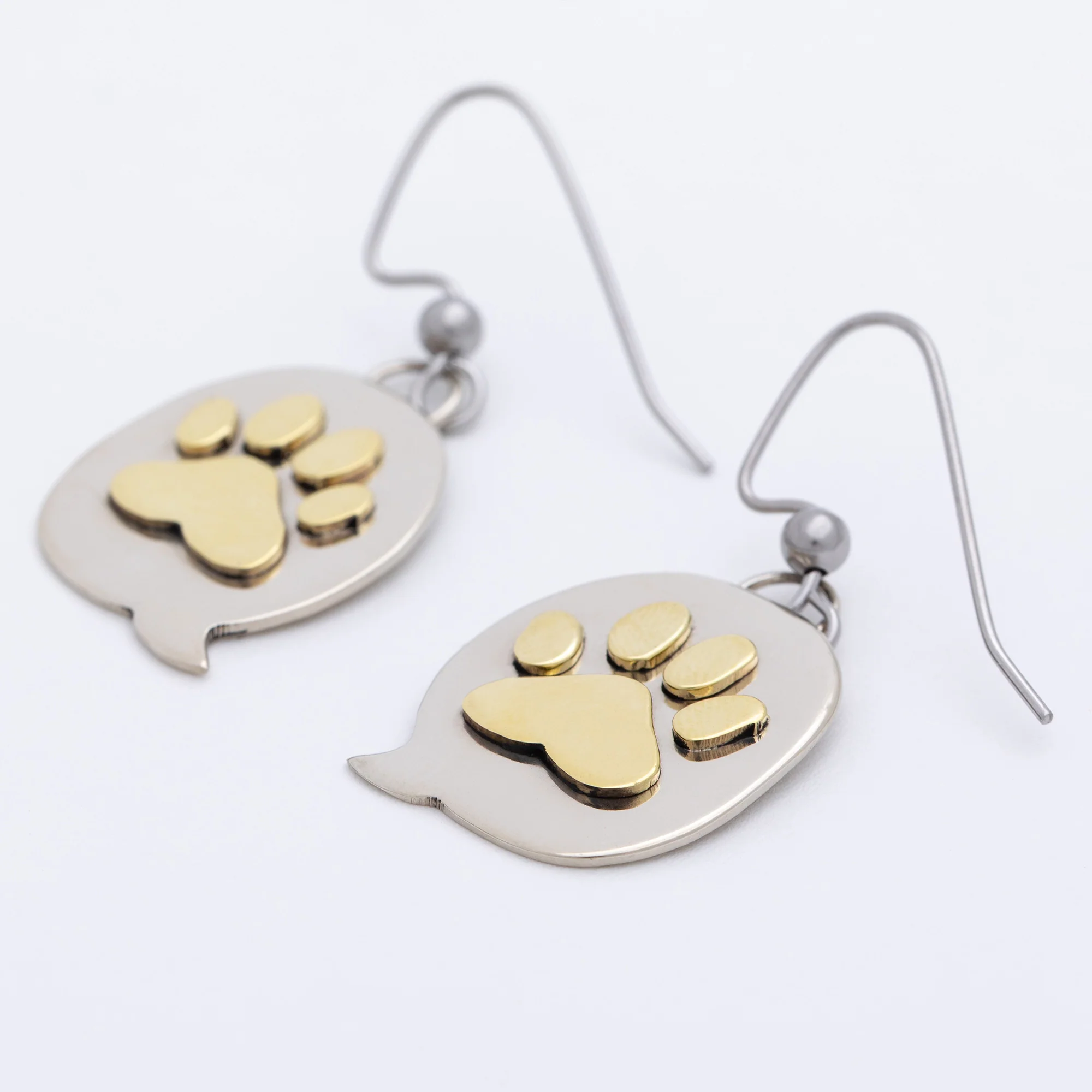 Text Bubble Pet Fair Trade Dangle Earrings - Image 10