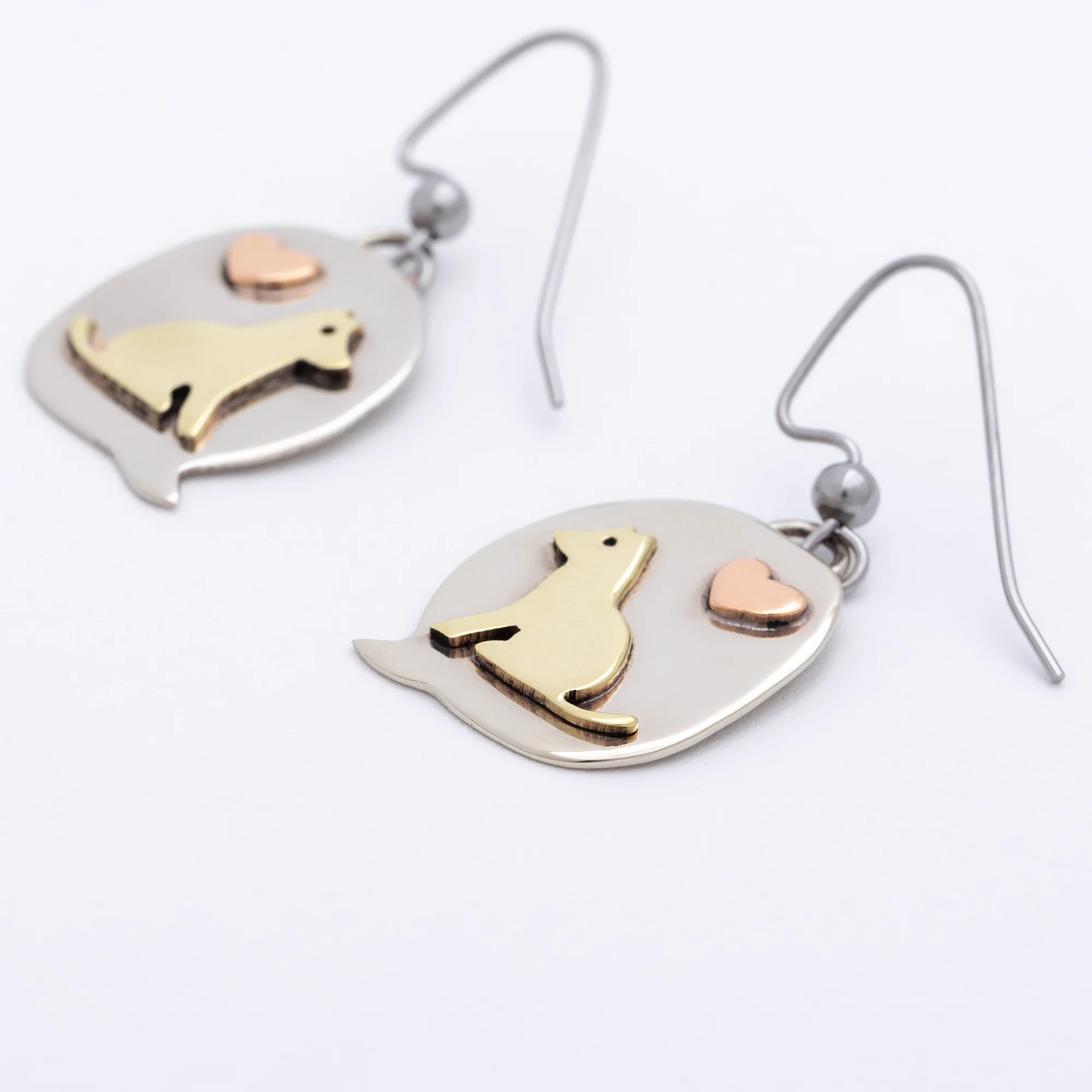 Text Bubble Pet Fair Trade Dangle Earrings - Image 7
