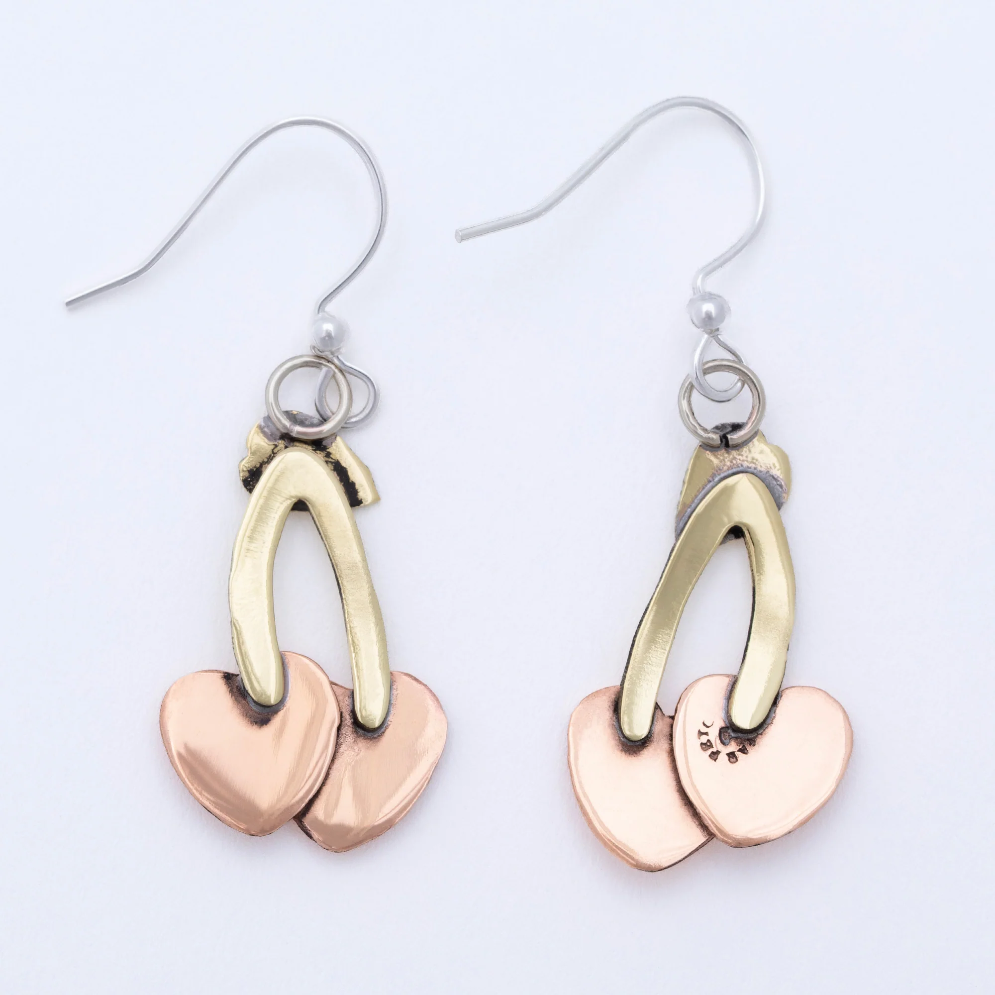 Cherry & Paw Print Fair Trade Dangle Earrings - Image 4