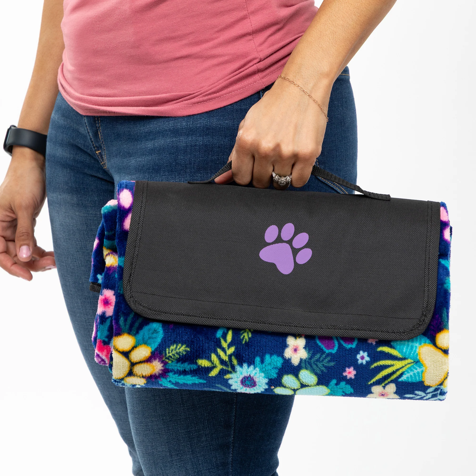 Paws Outdoor Blanket with Waterproof Backing & Handle - Image 4