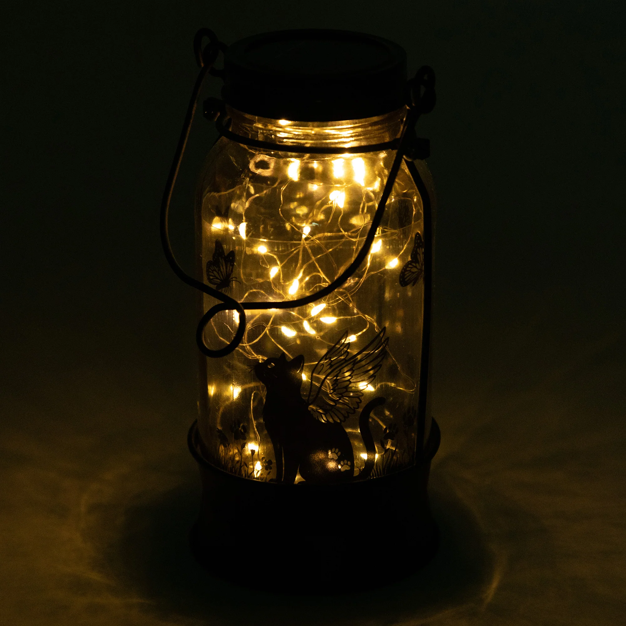 Solar Angel Pet Mason Jar Lantern Stake | Cat & Dog - Image 10