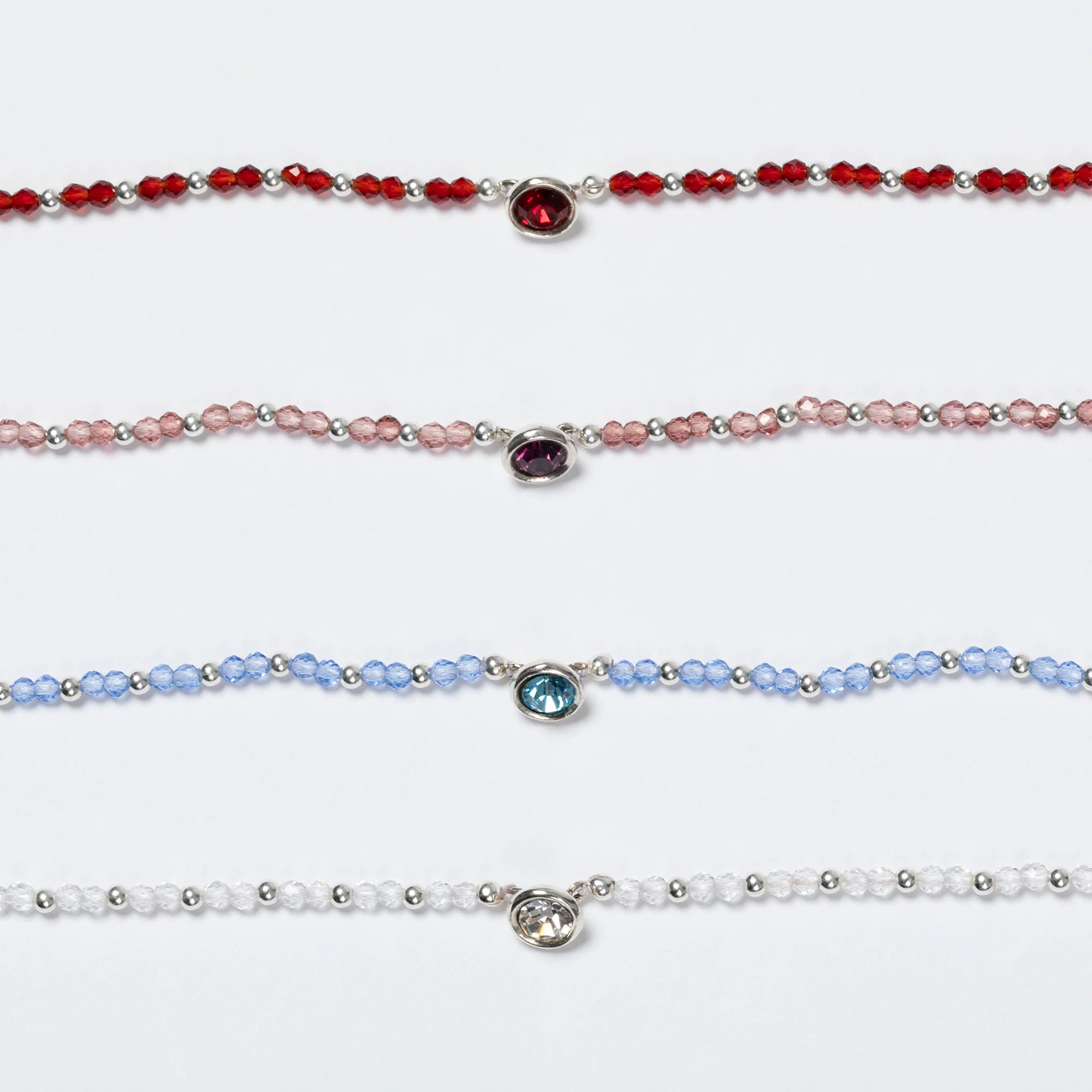 Positive Message in a Bottle Birthstone Bracelet Gift