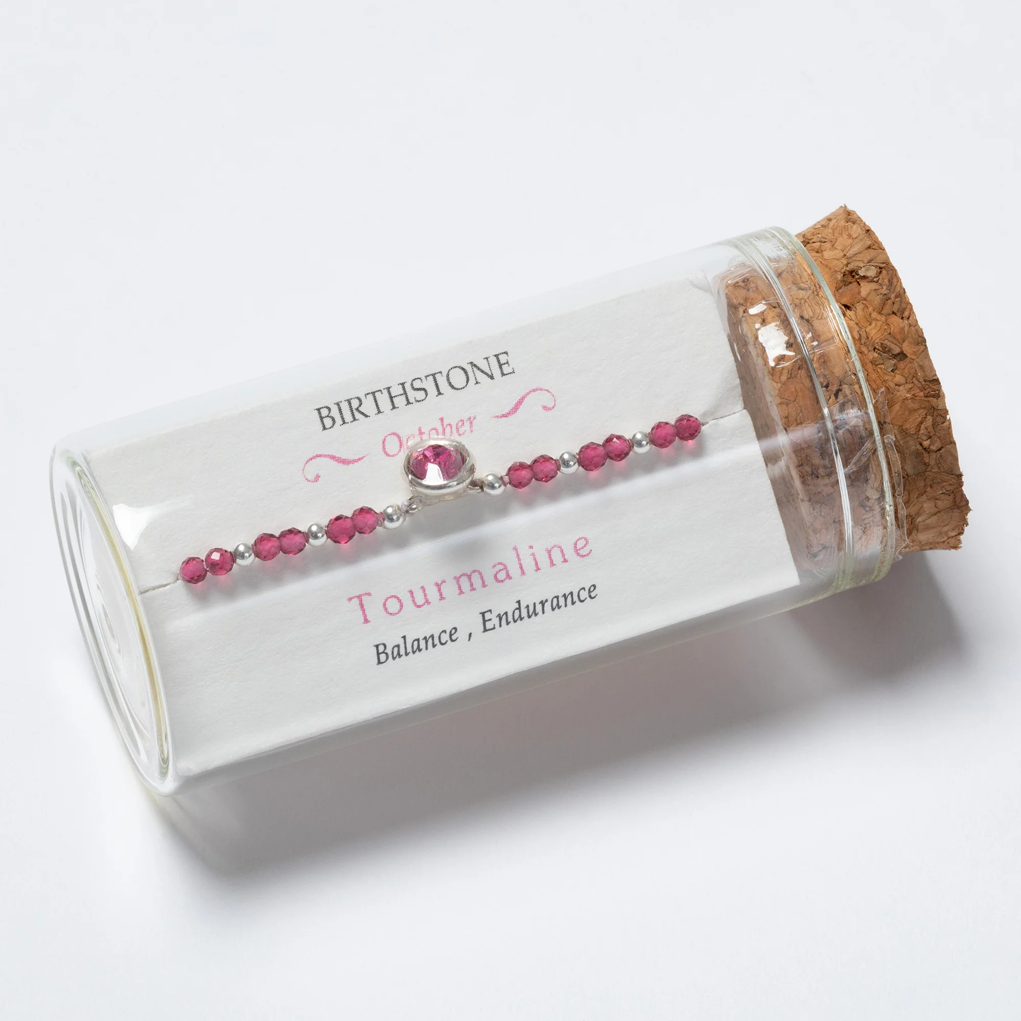 Positive Message in a Bottle Birthstone Bracelet Gift - Image 32