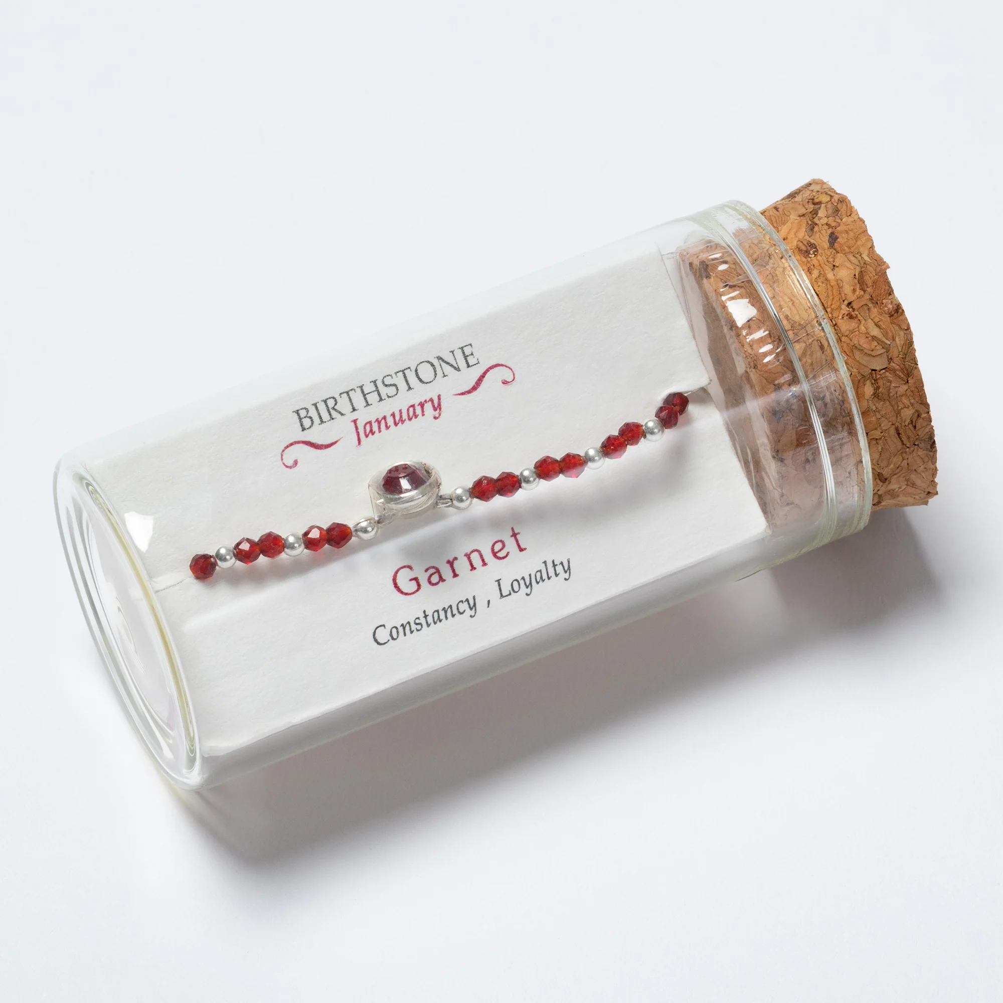 Positive Message in a Bottle Birthstone Bracelet Gift - Image 4