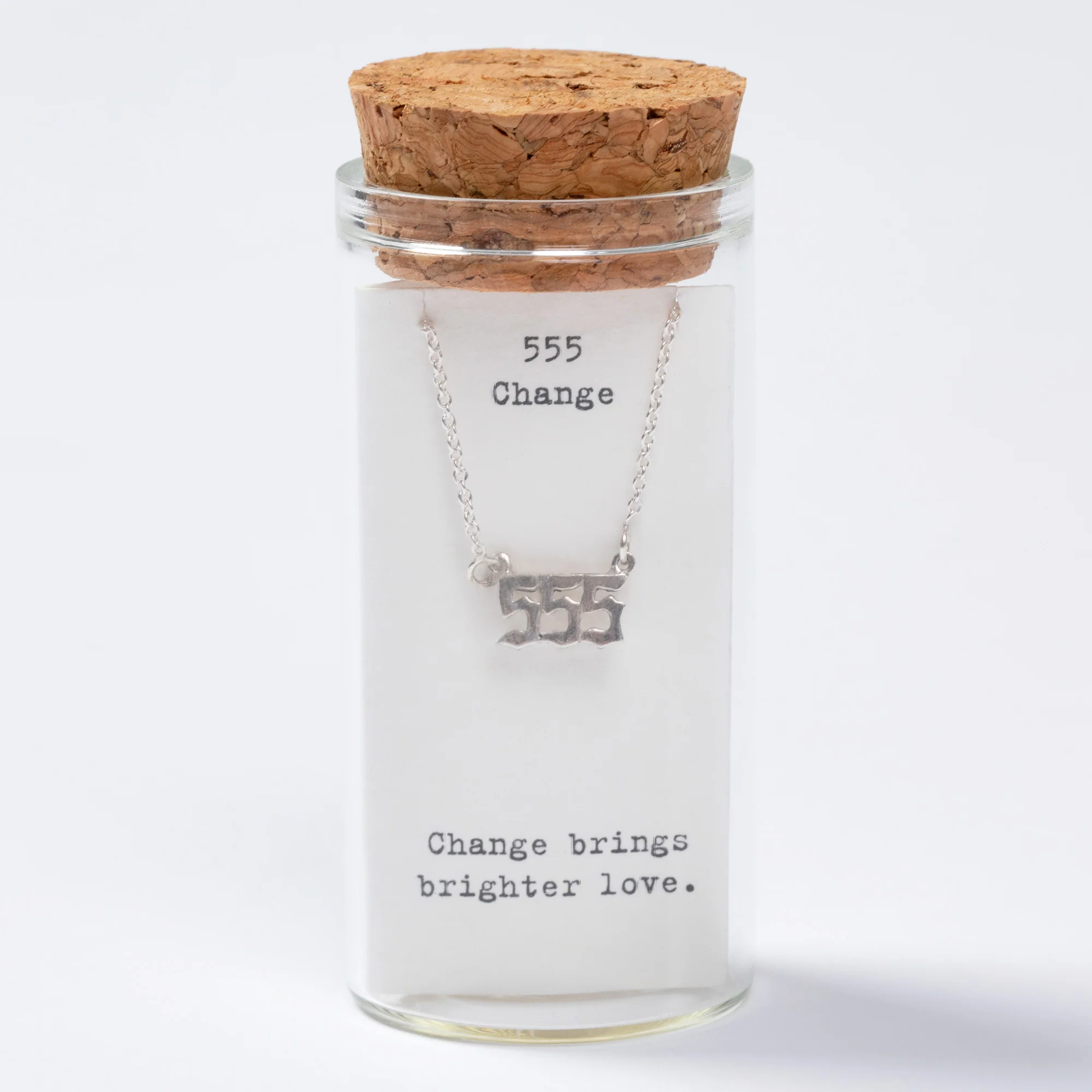 Sterling Angel Number Necklace in a Bottle Gift - Image 17