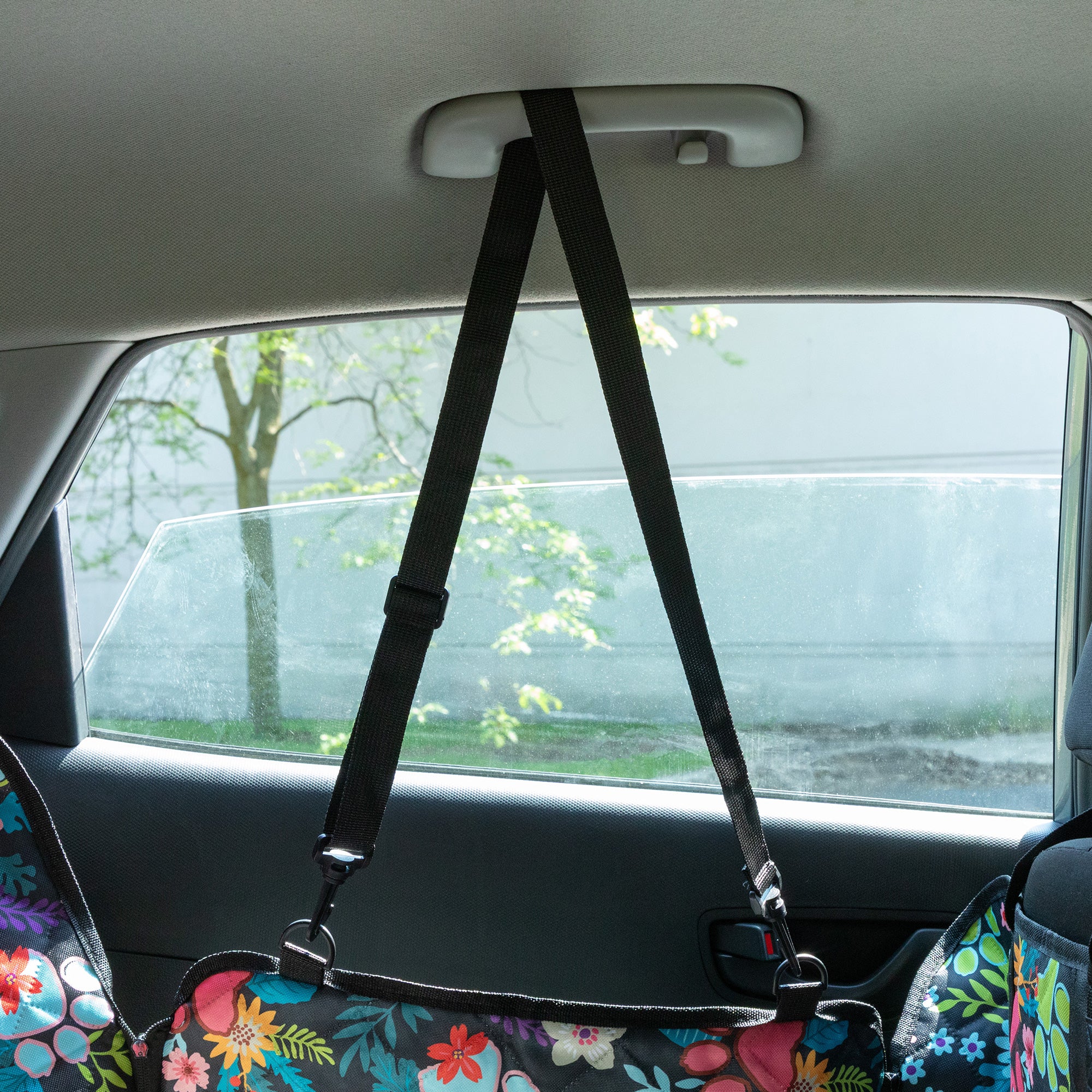 Waterproof Paw Print Car Seat Cover Hammock | Scratch Proof, Non-Slip Back Seat Protector - Image 3