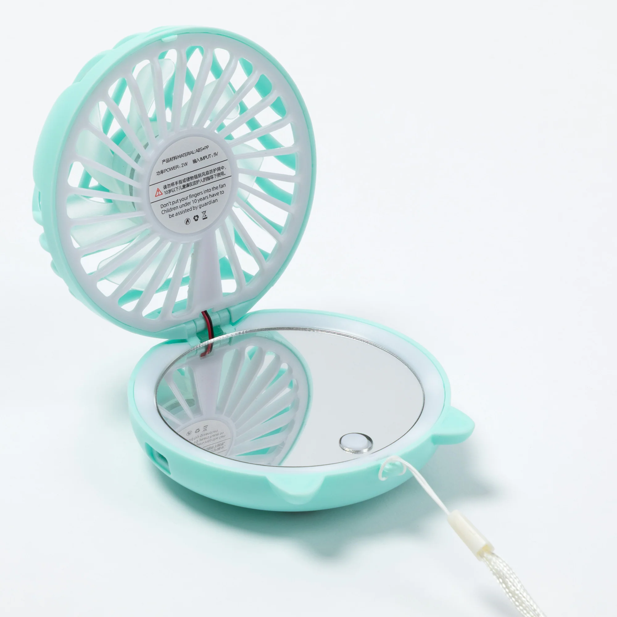 Fun Cat Portable Rechargeable Fan with Mirror - Image 6