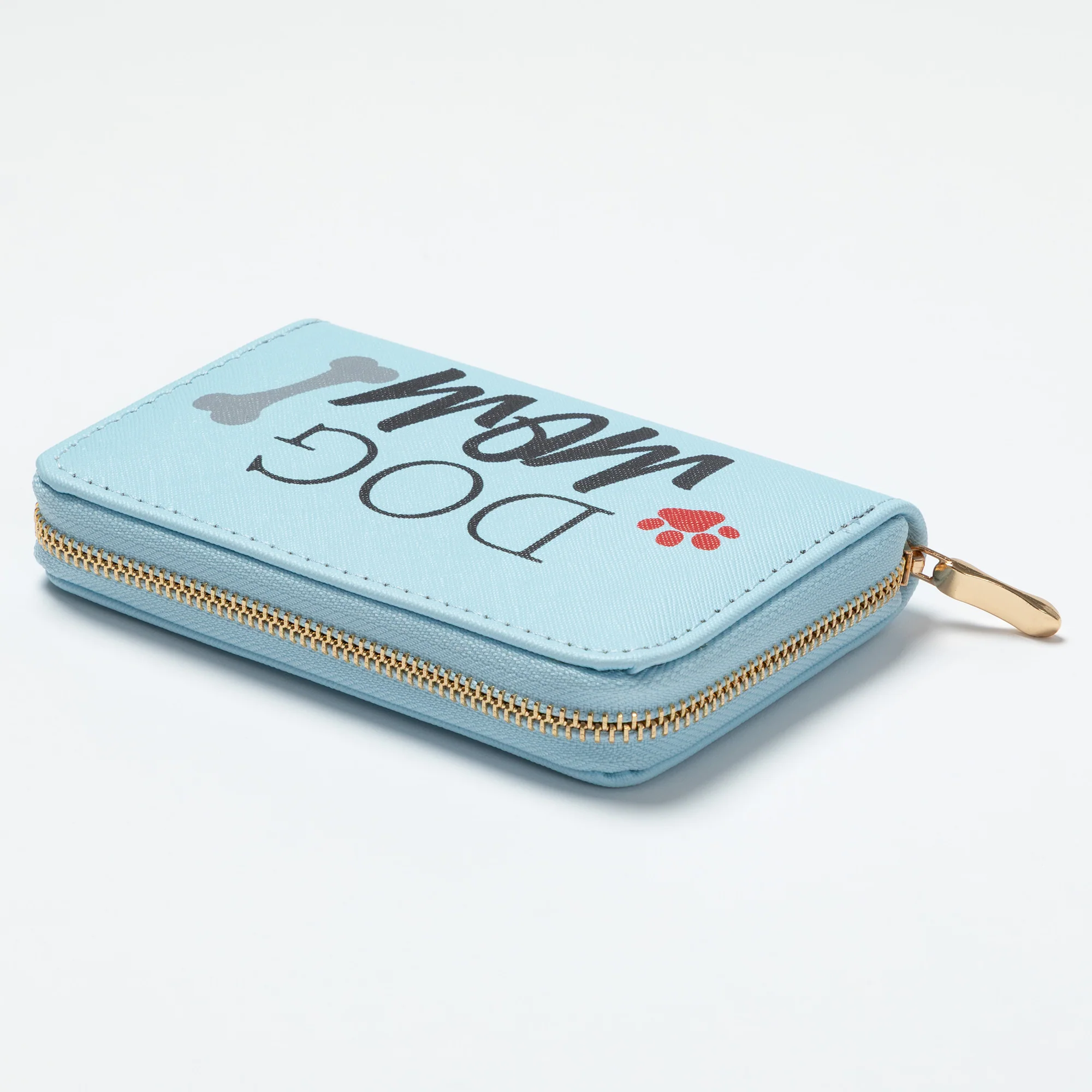 Cat Mom & Dog Mom Faux Leather Zip Around Wallet - Image 17