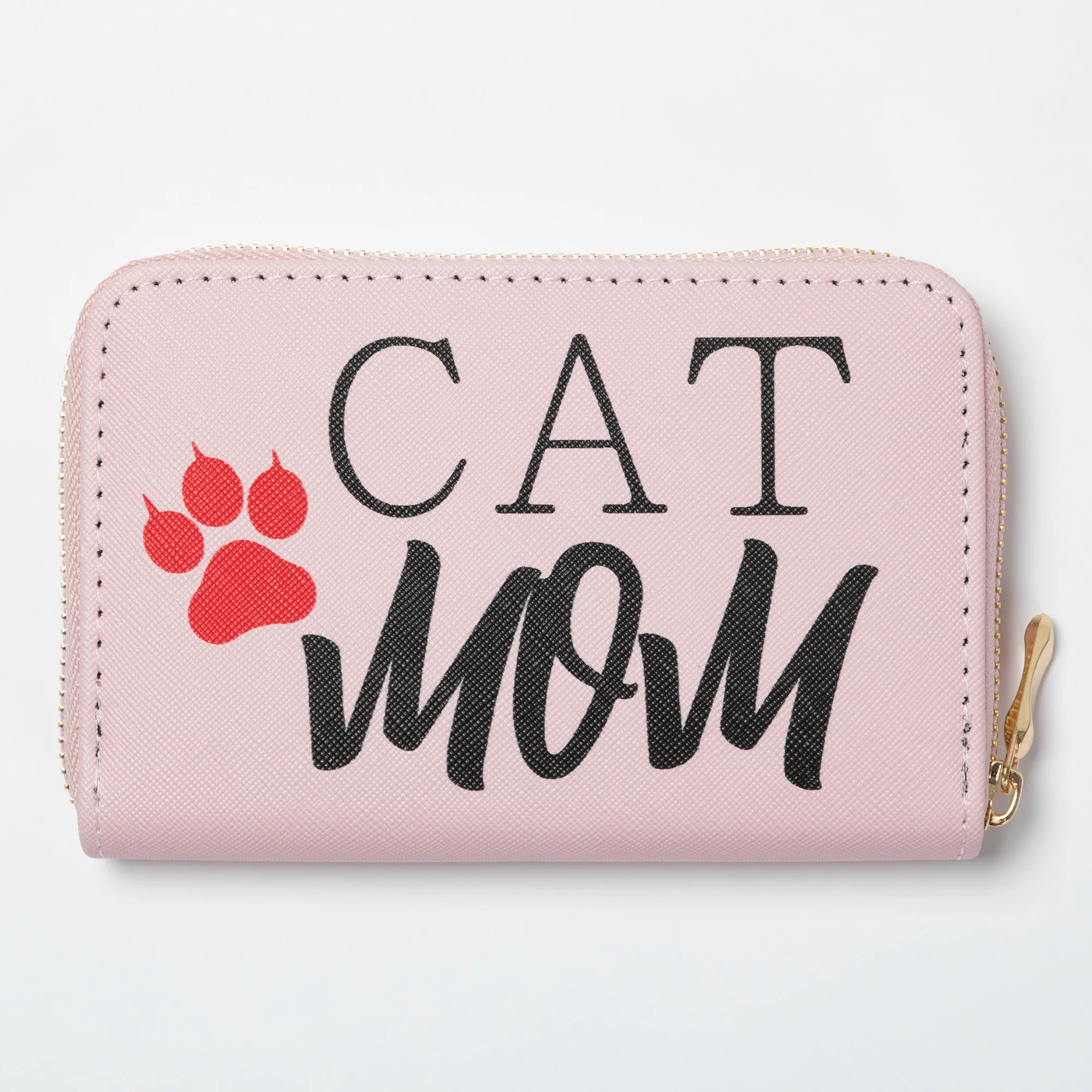 Cat Mom & Dog Mom Faux Leather Zip Around Wallet - Image 8