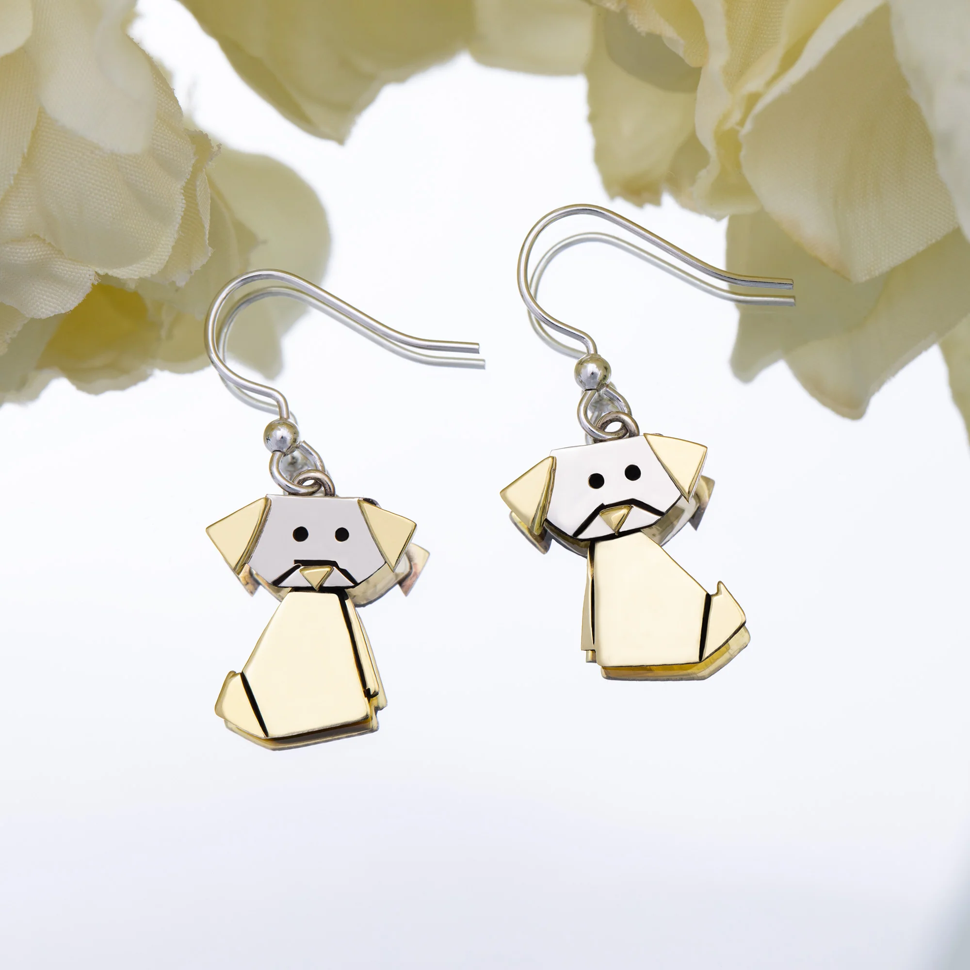 Cat & Dog Mixed Metal Earrings | Handmade, Fair Trade - Image 24