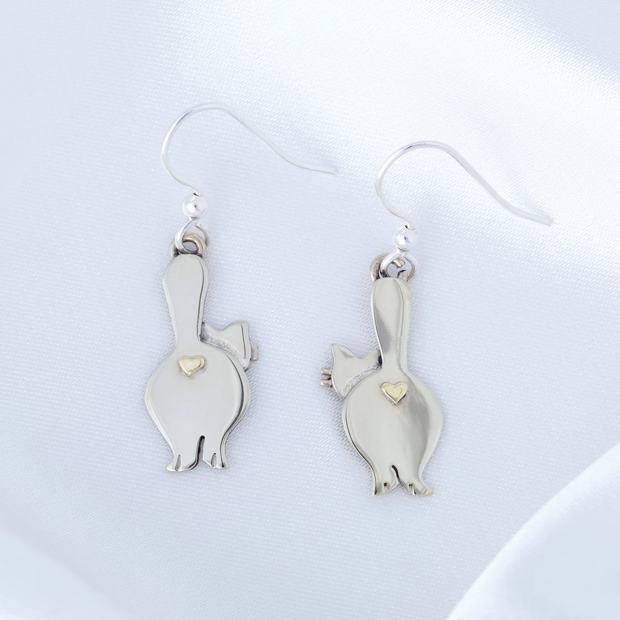 Cat & Dog Mixed Metal Earrings | Handmade, Fair Trade - Image 32