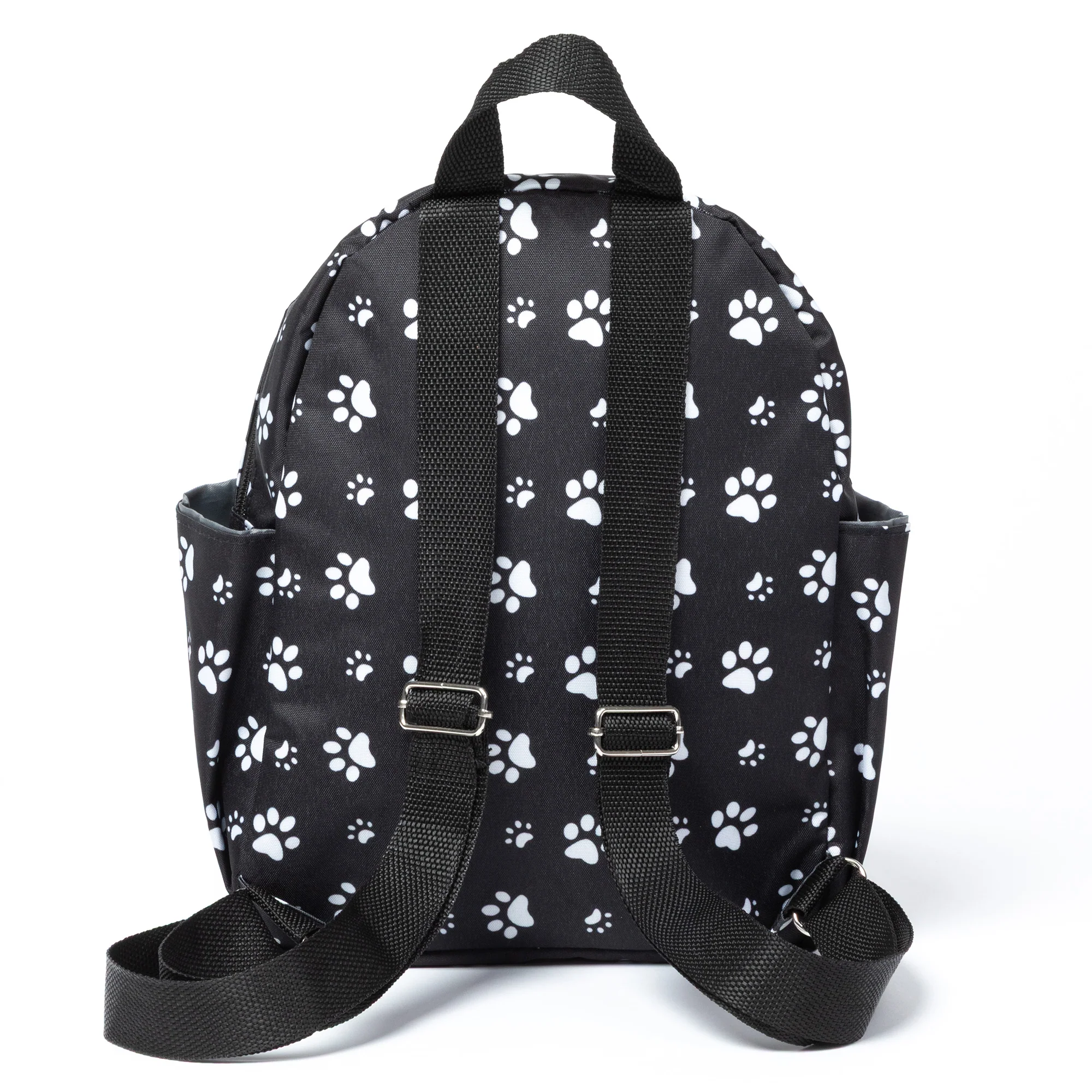Paw Print Nylon Backpack | Multi-Pocket Everyday Travel Backpack - Image 15