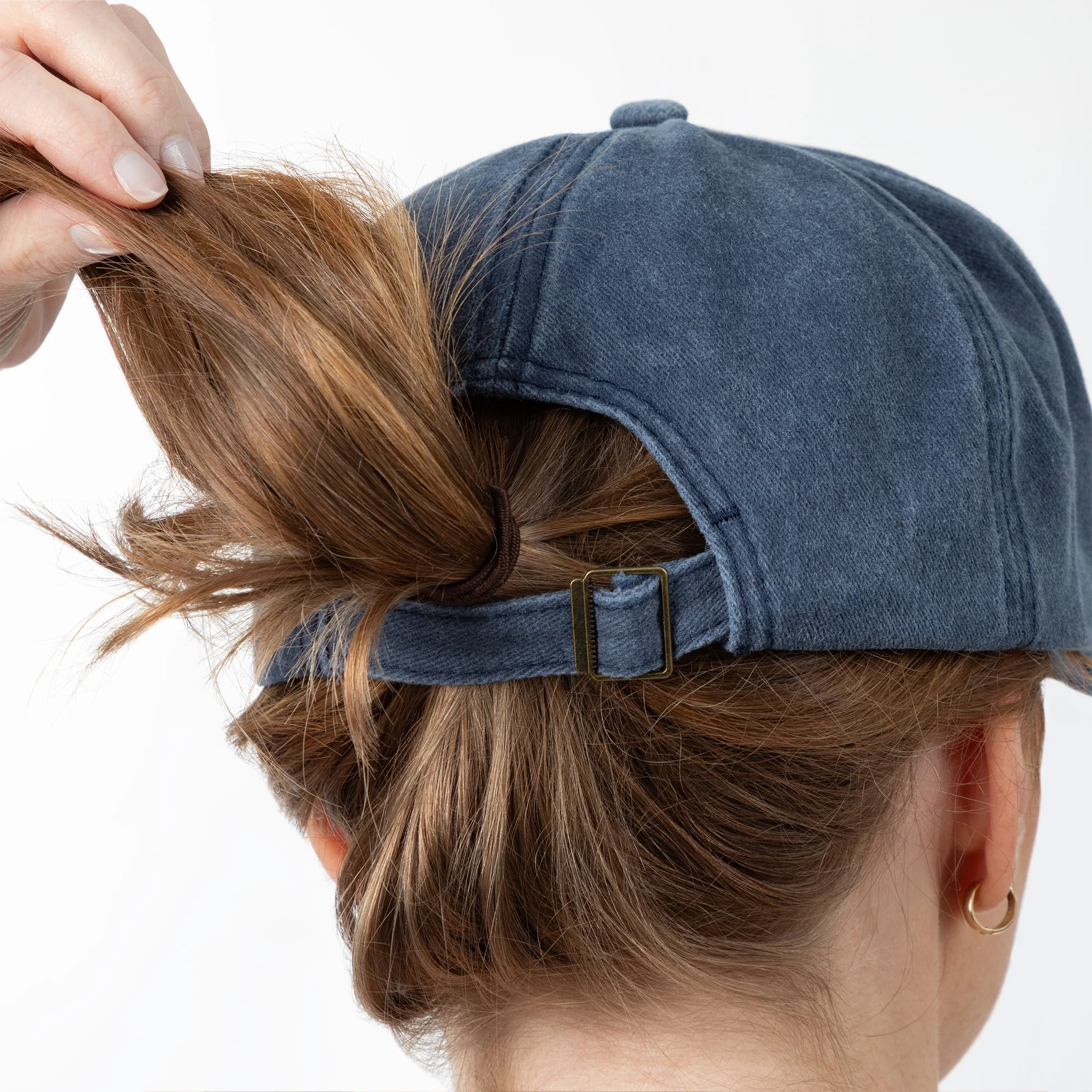 Dog Mom/Cat Mom Distressed Baseball Hat - Image 3