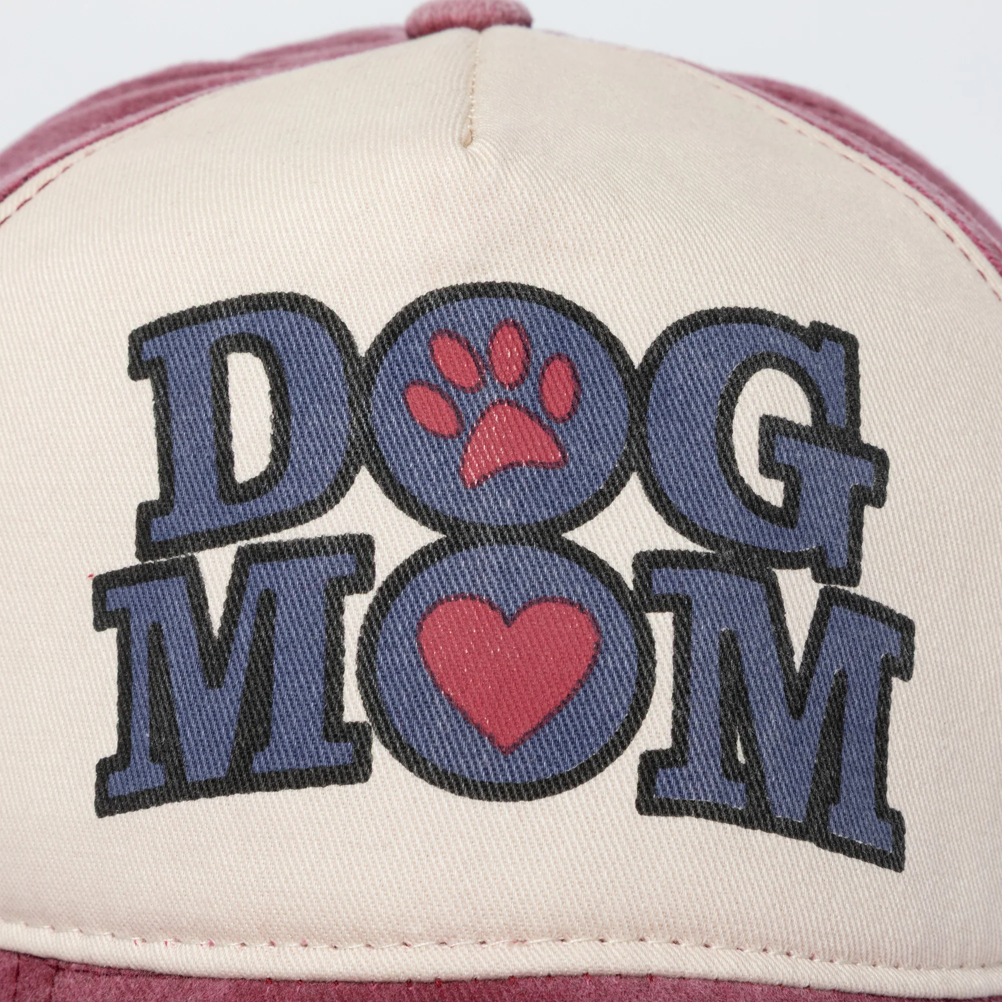 Dog Mom/Cat Mom Distressed Baseball Hat - Image 8