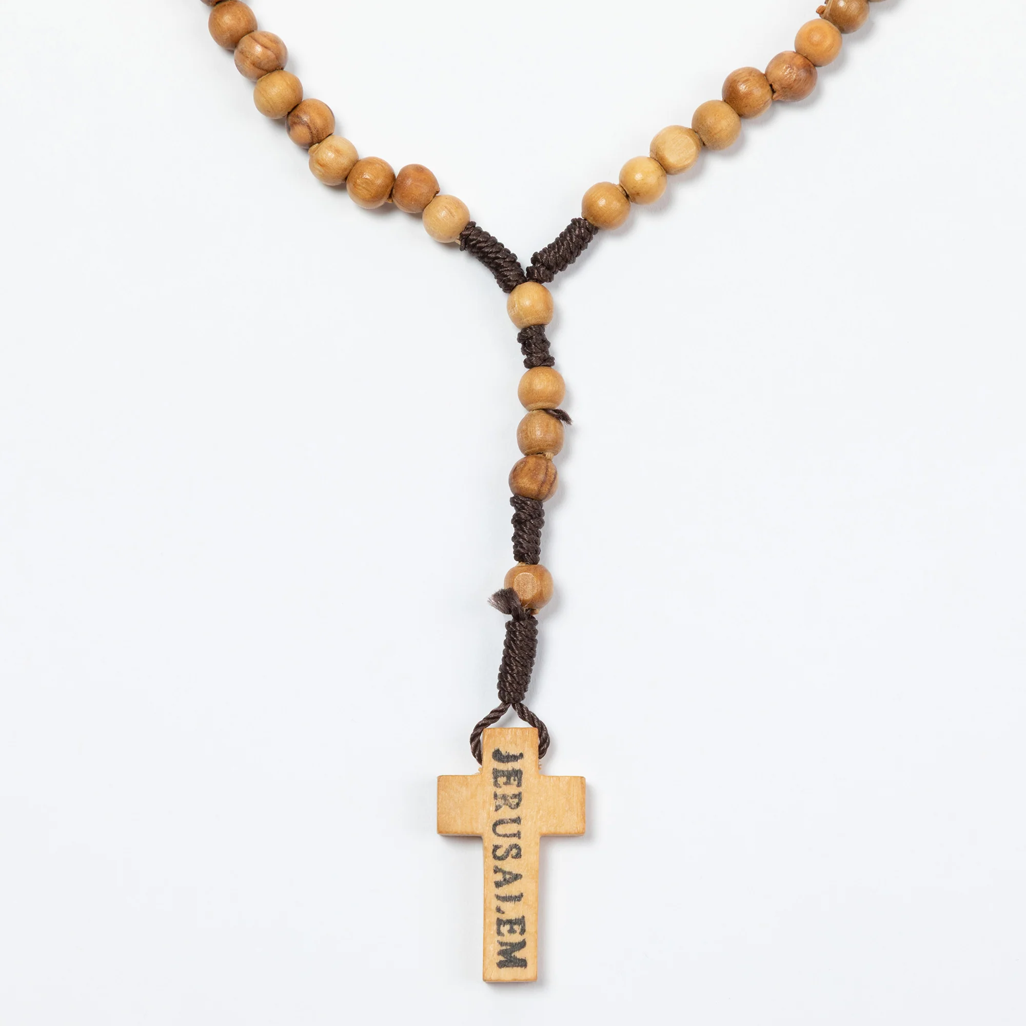 Handmade Olivewood Rosary | Prayer Beads with Embroidered Bag - Image 3