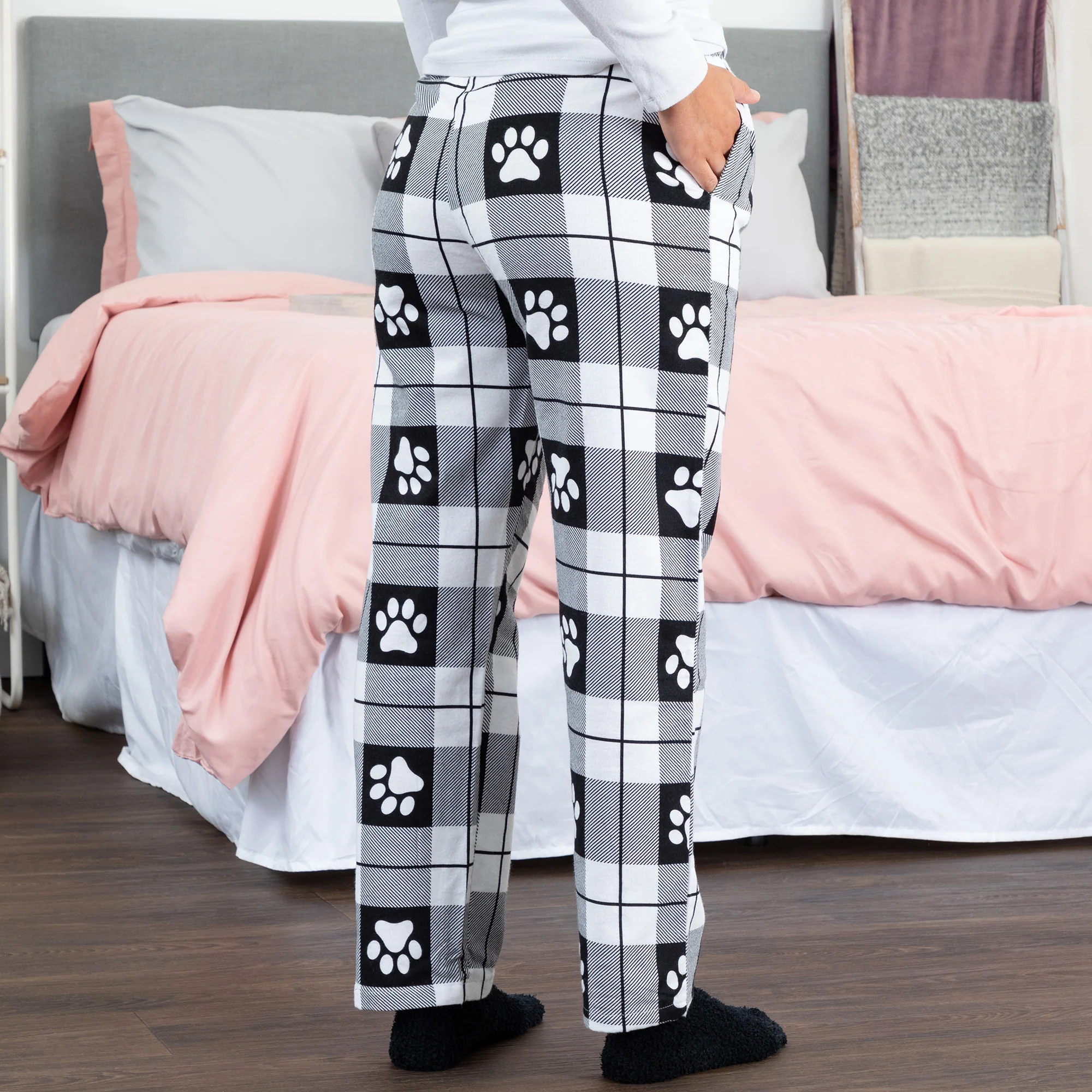 Flannel Paw Lounge Pants - Image 11