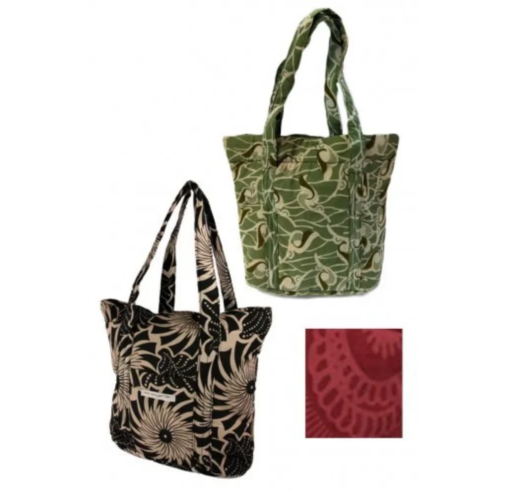 Ugandan Organic Waxcloth Market Tote - Image 2