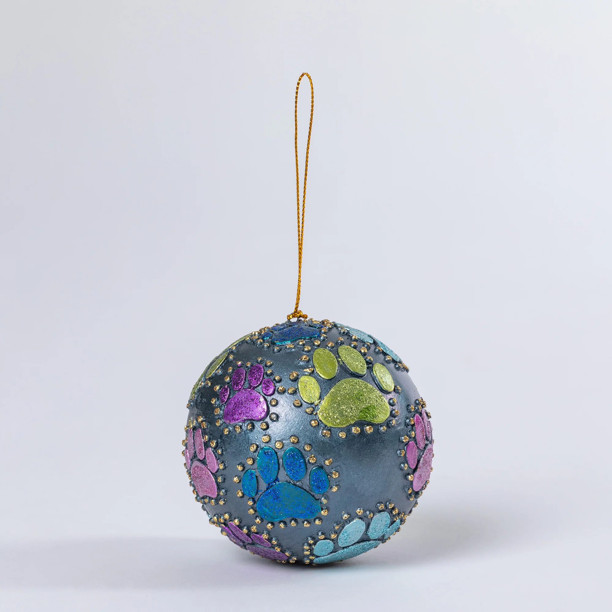 Beaded Paw Ball Ornament | Fair Trade - Image 14