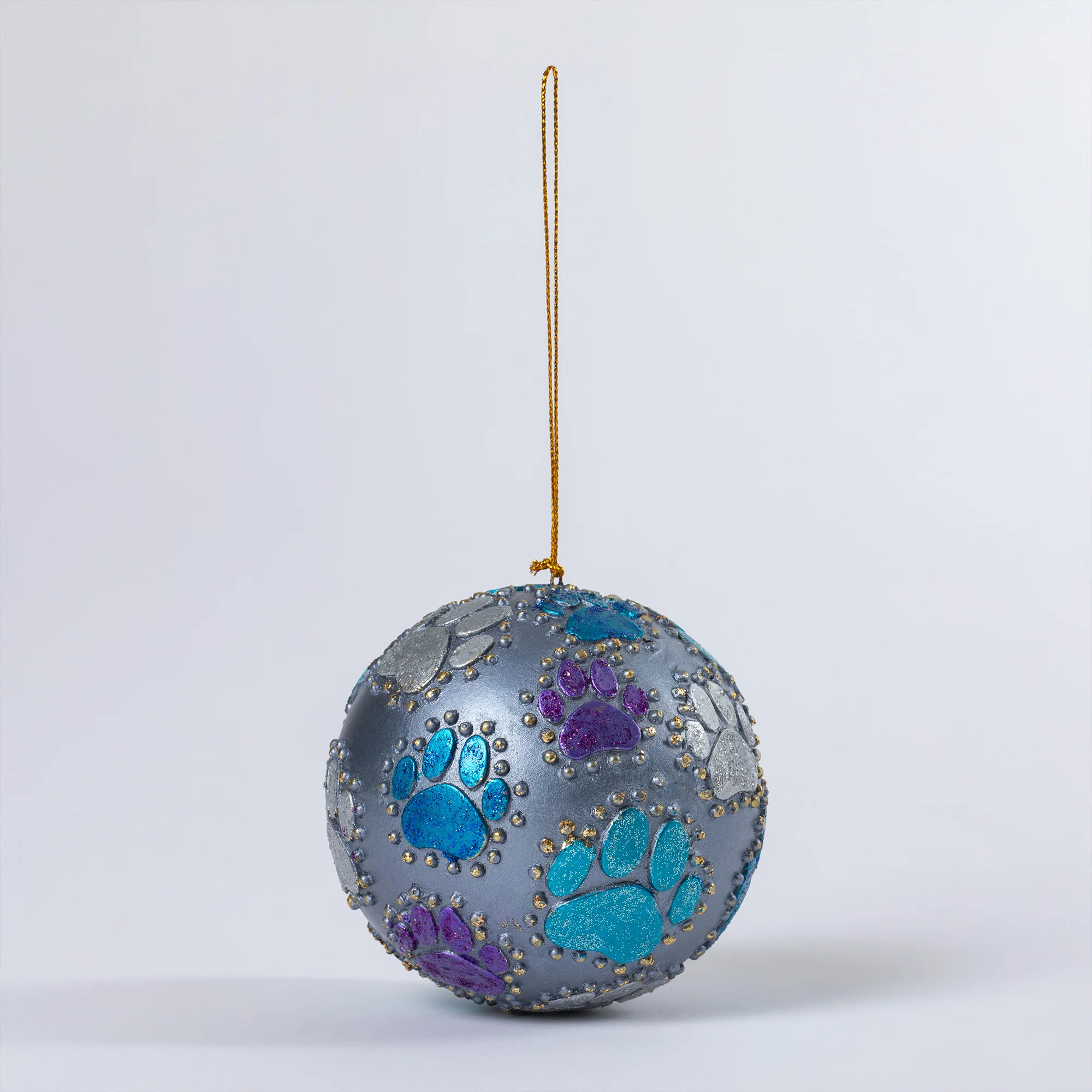 Beaded Paw Ball Ornament | Fair Trade - Image 9