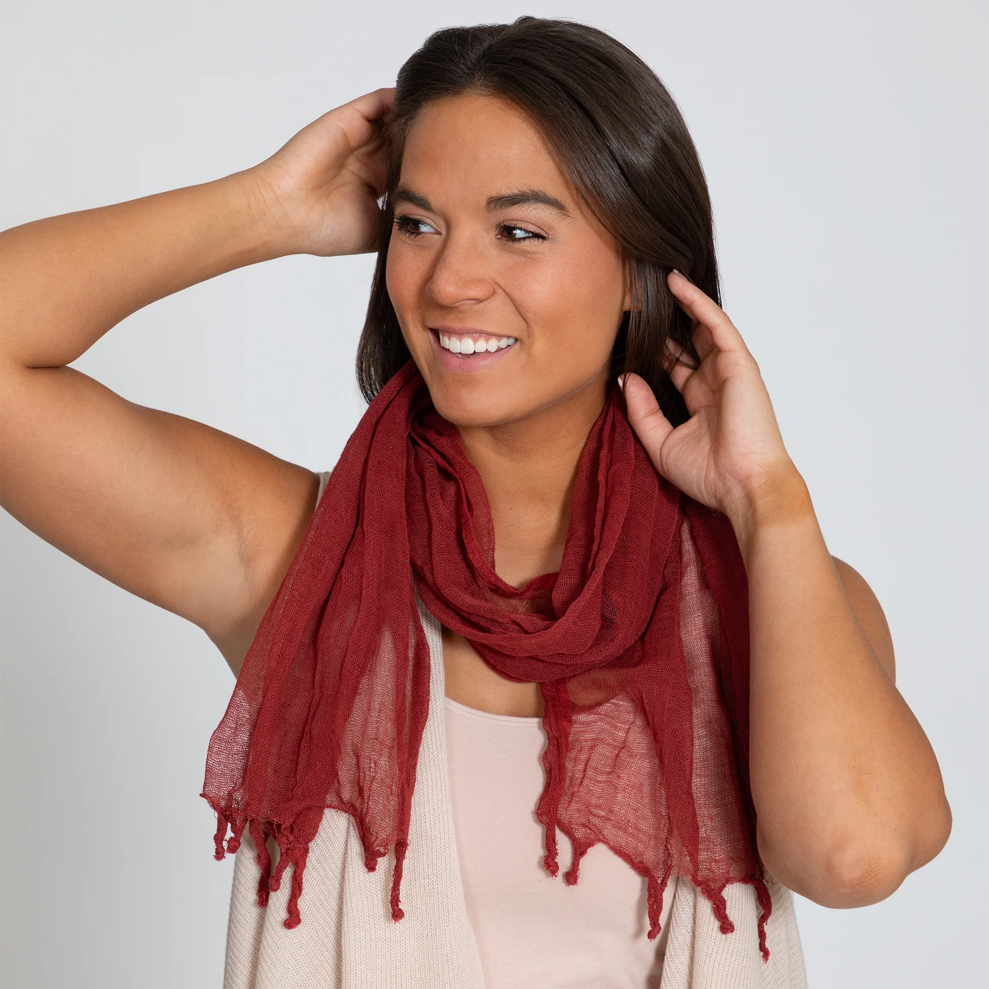 Gauzy Guatemalan Scarf - Image 5
