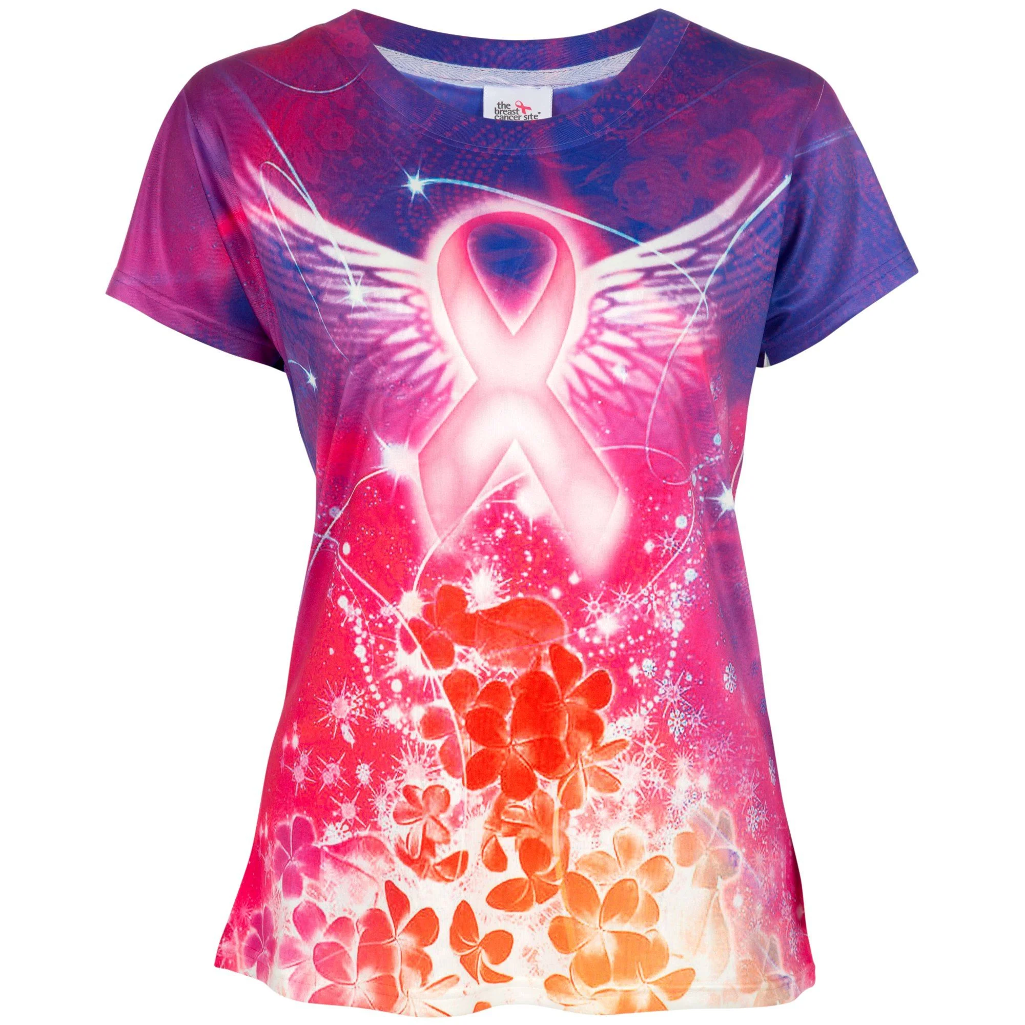 Spirit Wings Pink Ribbon Tee - Image 4
