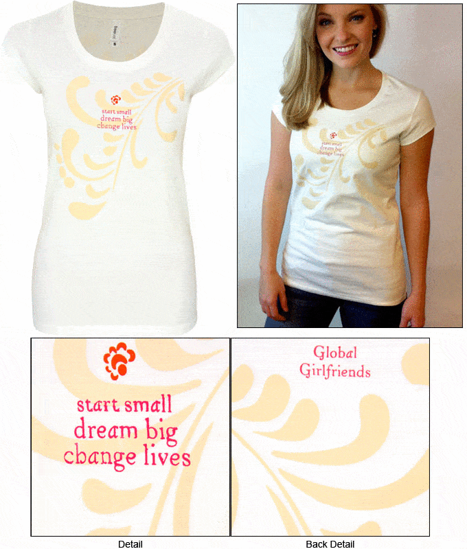 Start Small Dream Big Change Lives Swirl Tee - Image 2
