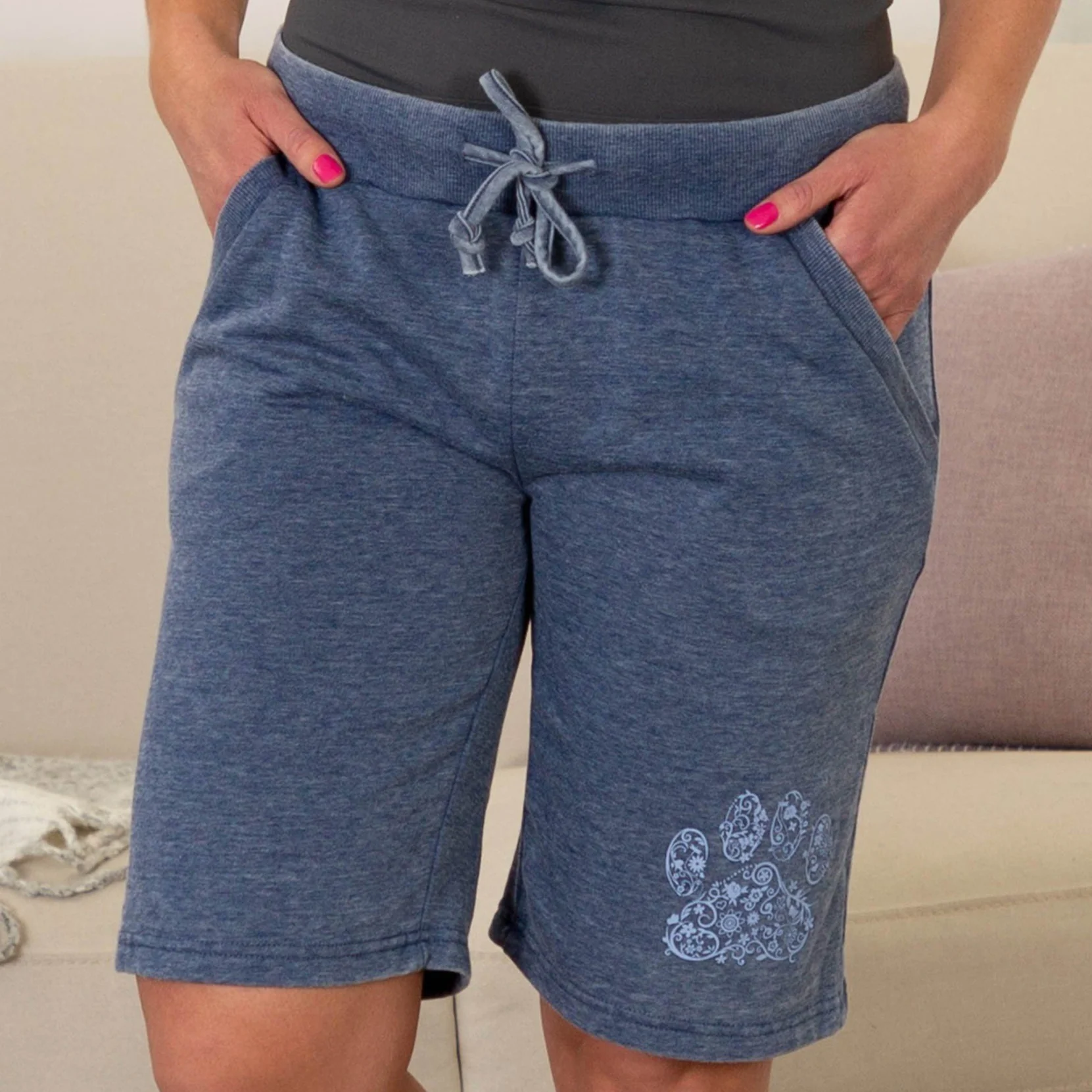 Purple Paw Burnout Board Shorts - Image 11