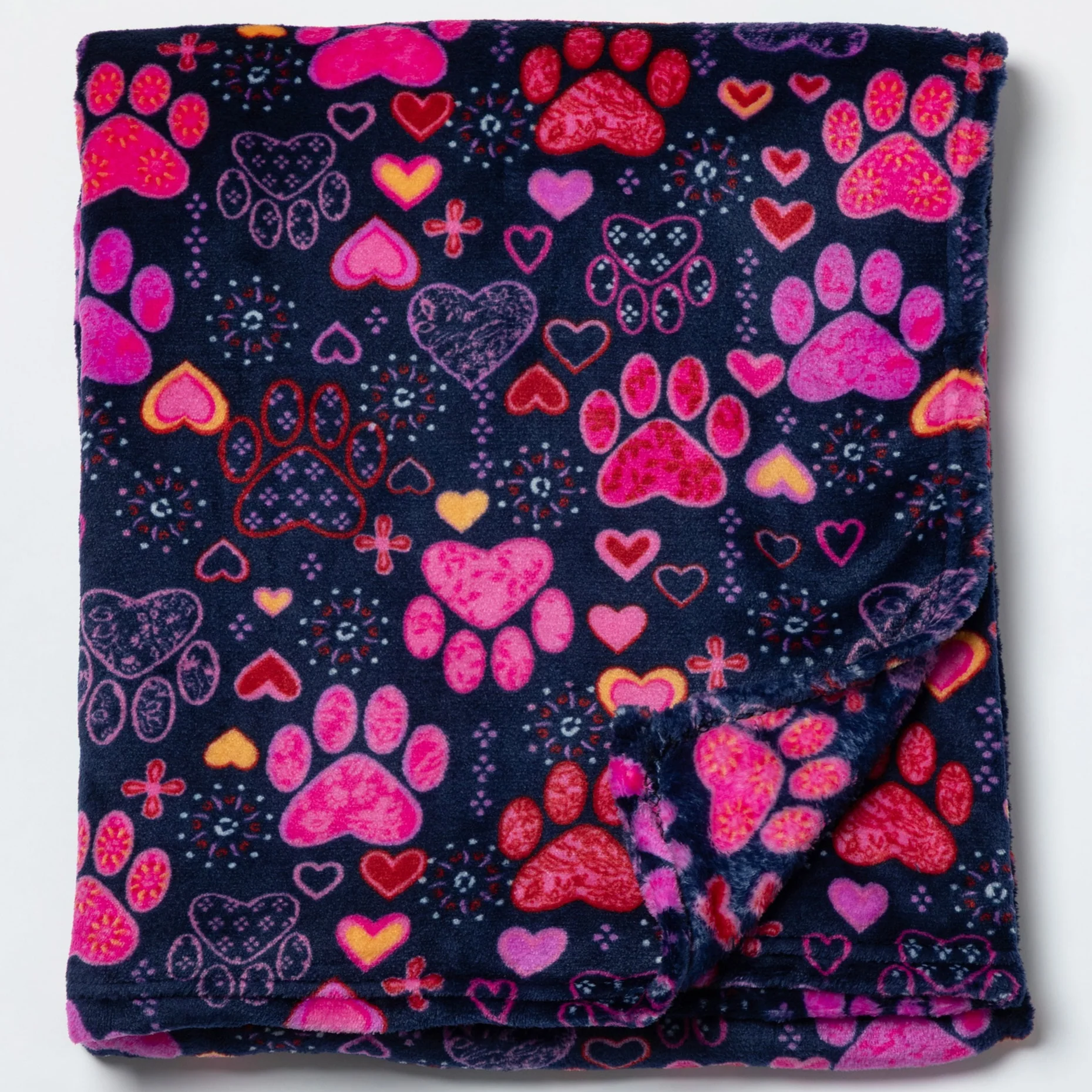 Super Cozy™ Fleece Paw Print Throw Blanket - Image 10