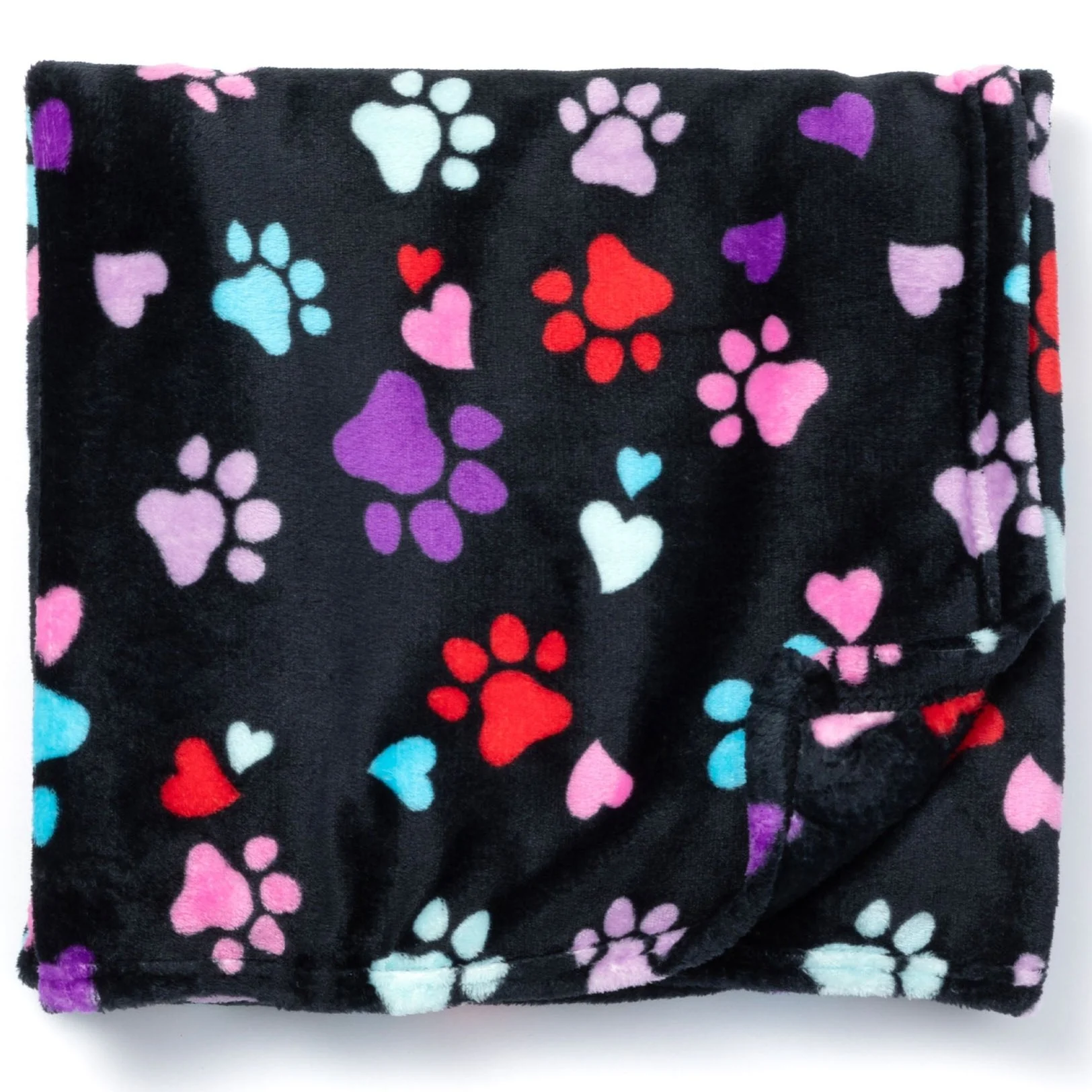 Super Cozy™ Fleece Paw Print Throw Blanket - Image 3