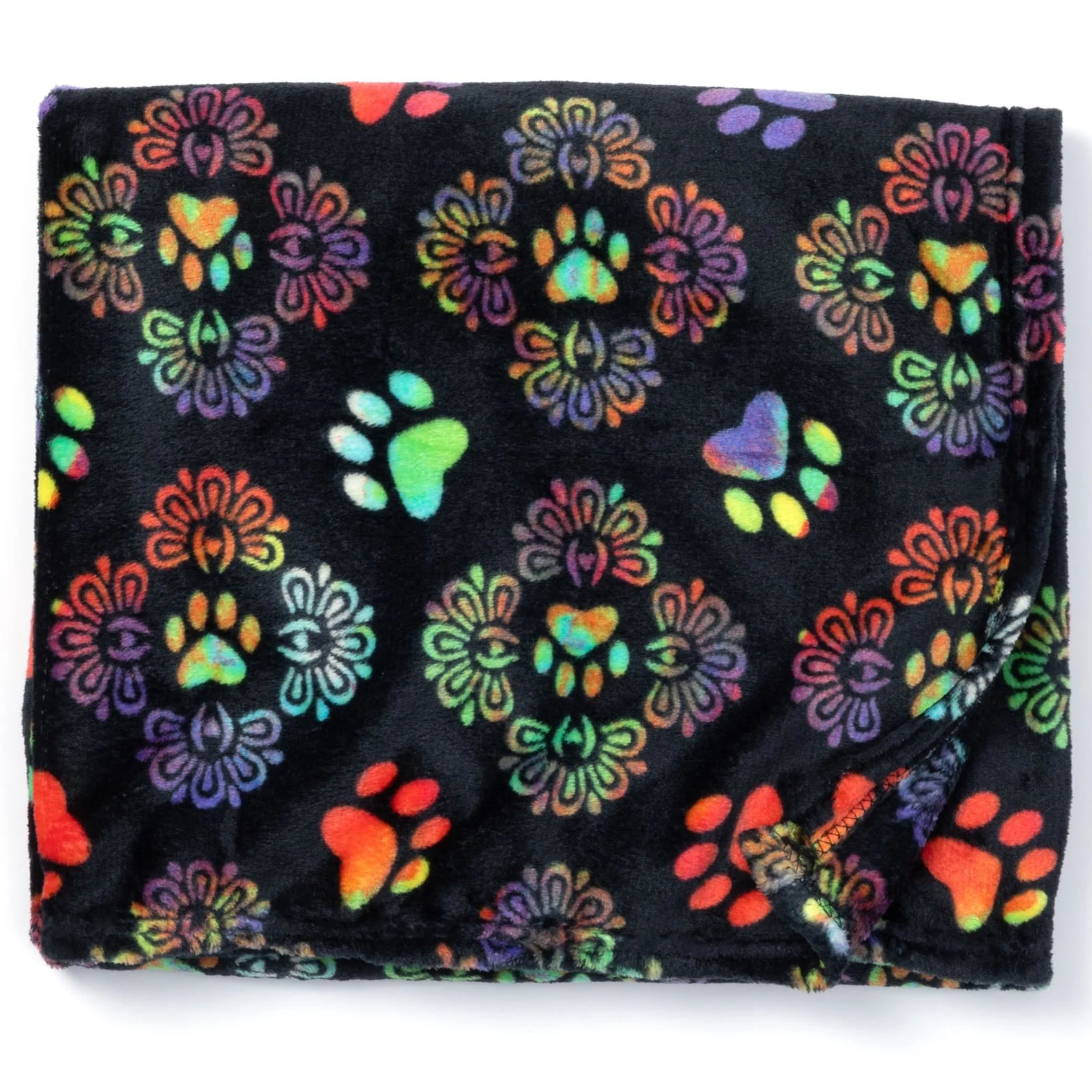 Super Cozy™ Fleece Paw Print Throw Blanket - Image 6