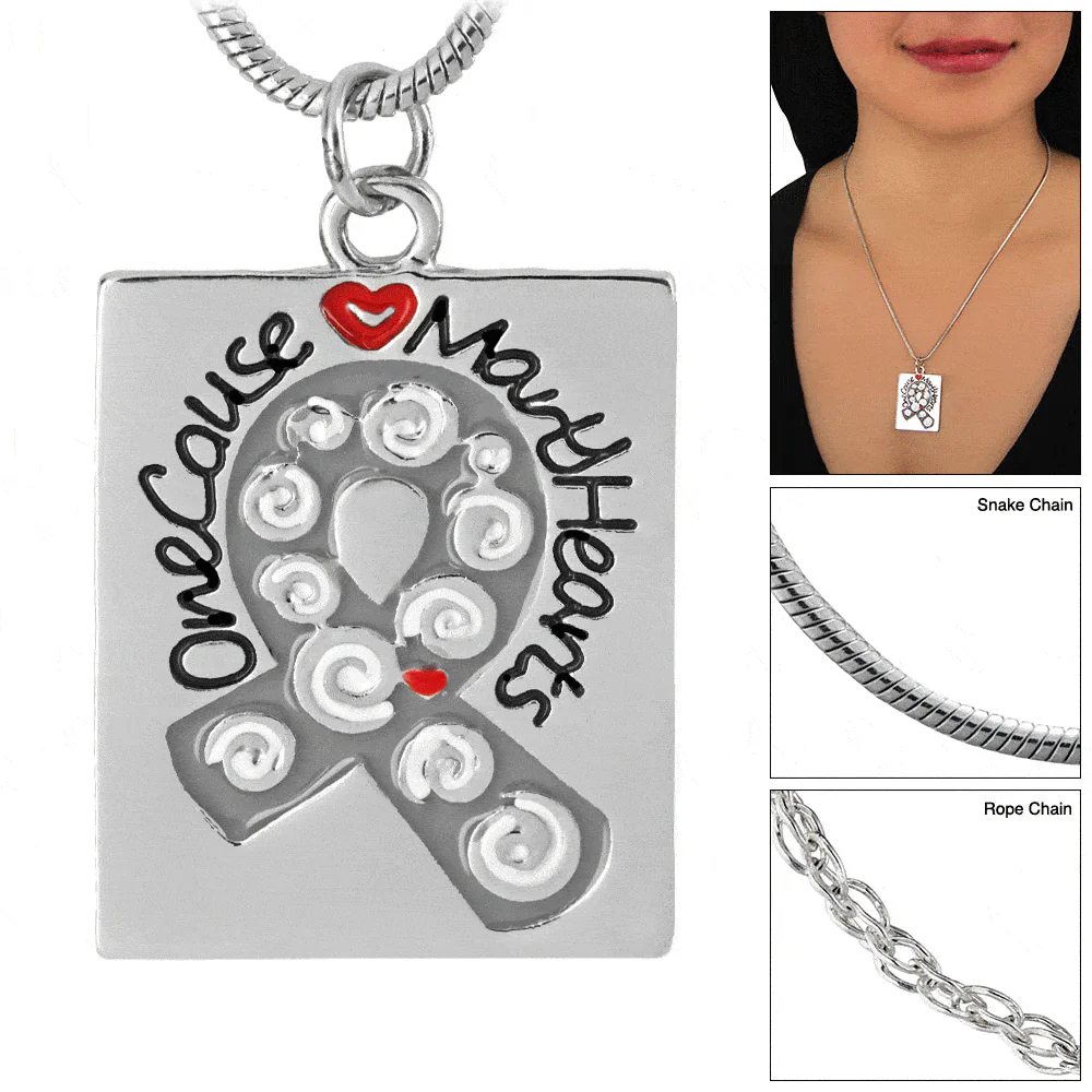 One Cause Many Hearts Diabetes Awareness Necklace - Image 2