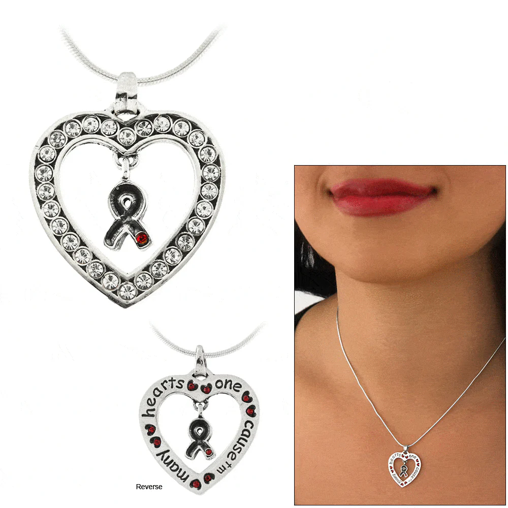 Many Hearts One Cause™ Diabetes Awareness Sterling Necklace - Image 3