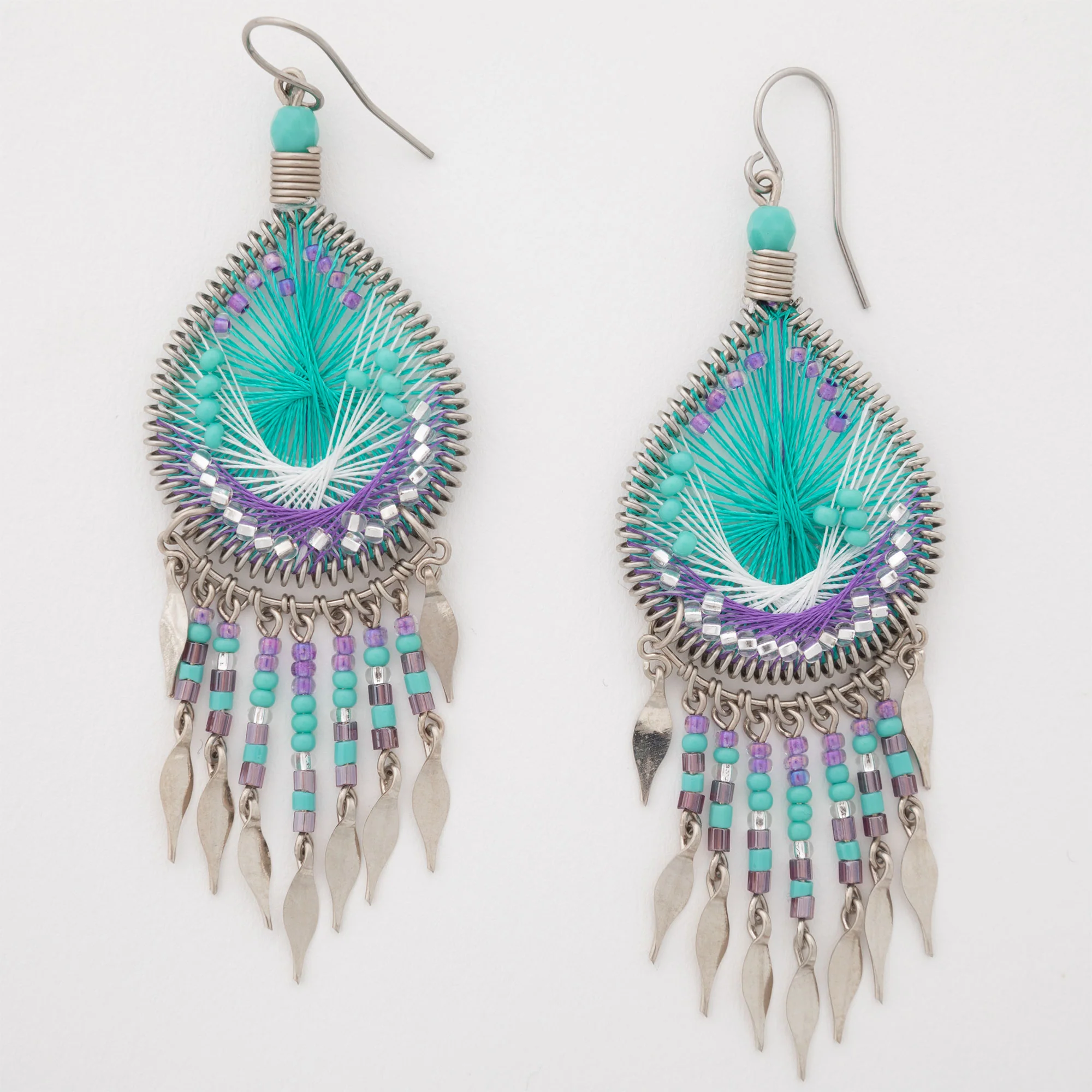 Dazzling Chandelier Thread Earrings - Image 12