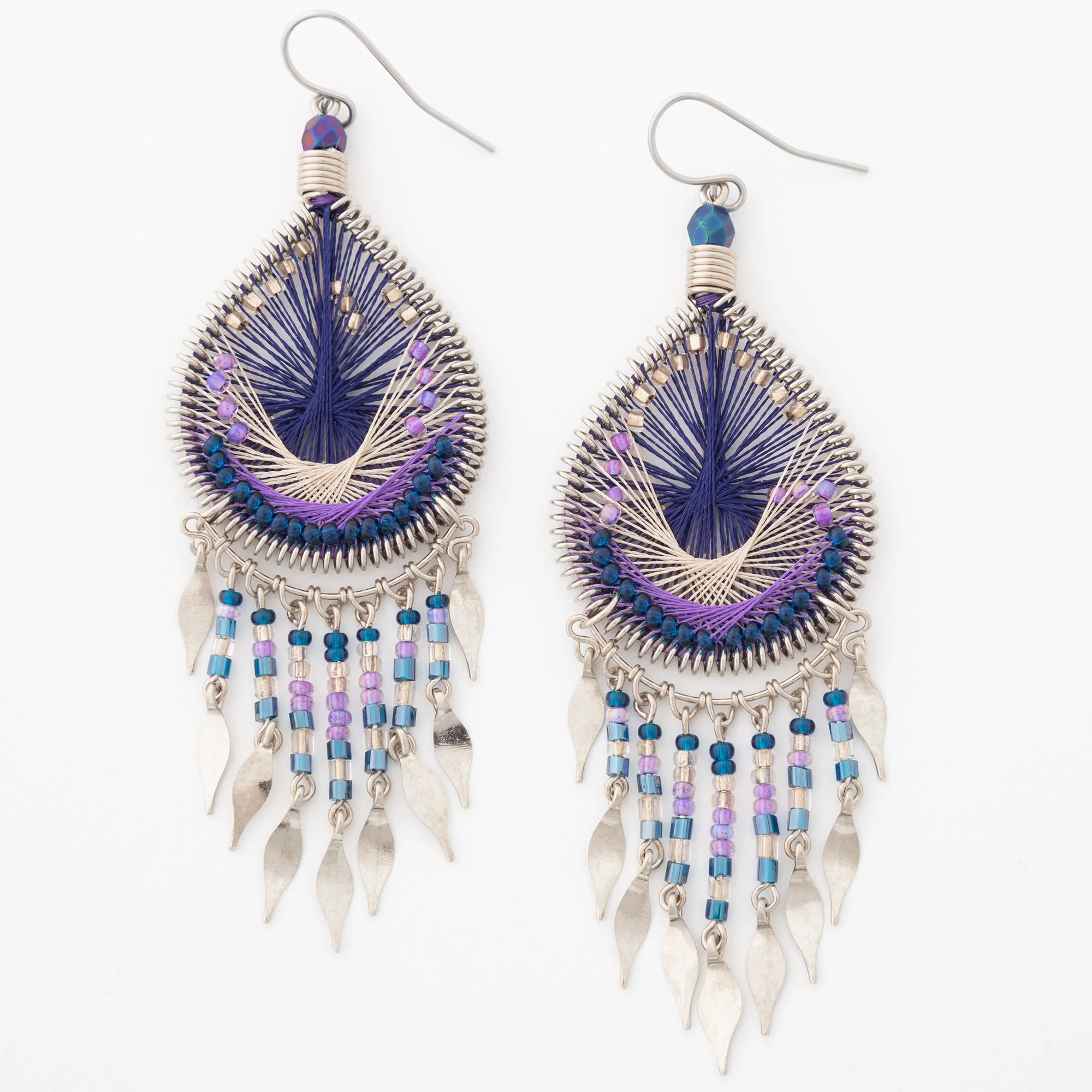 Dazzling Chandelier Thread Earrings - Image 13