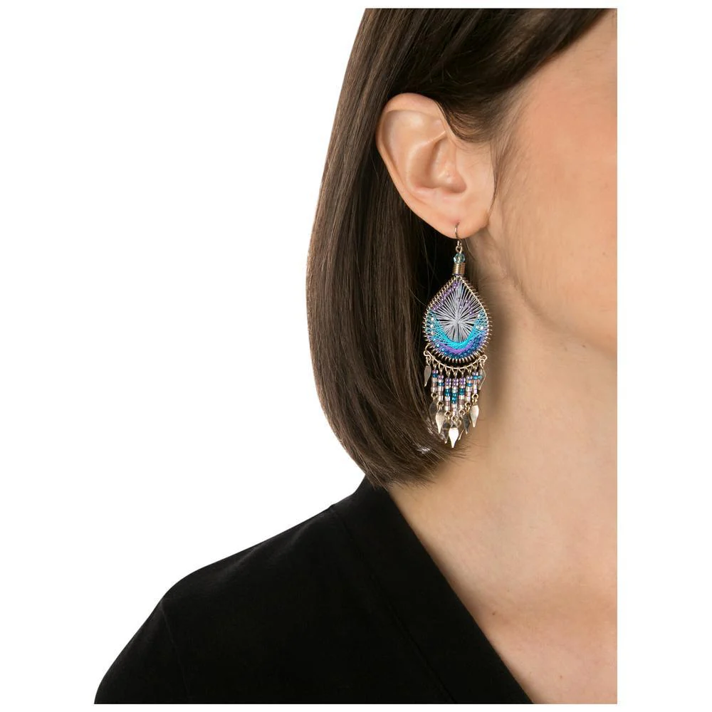 Dazzling Chandelier Thread Earrings - Image 7