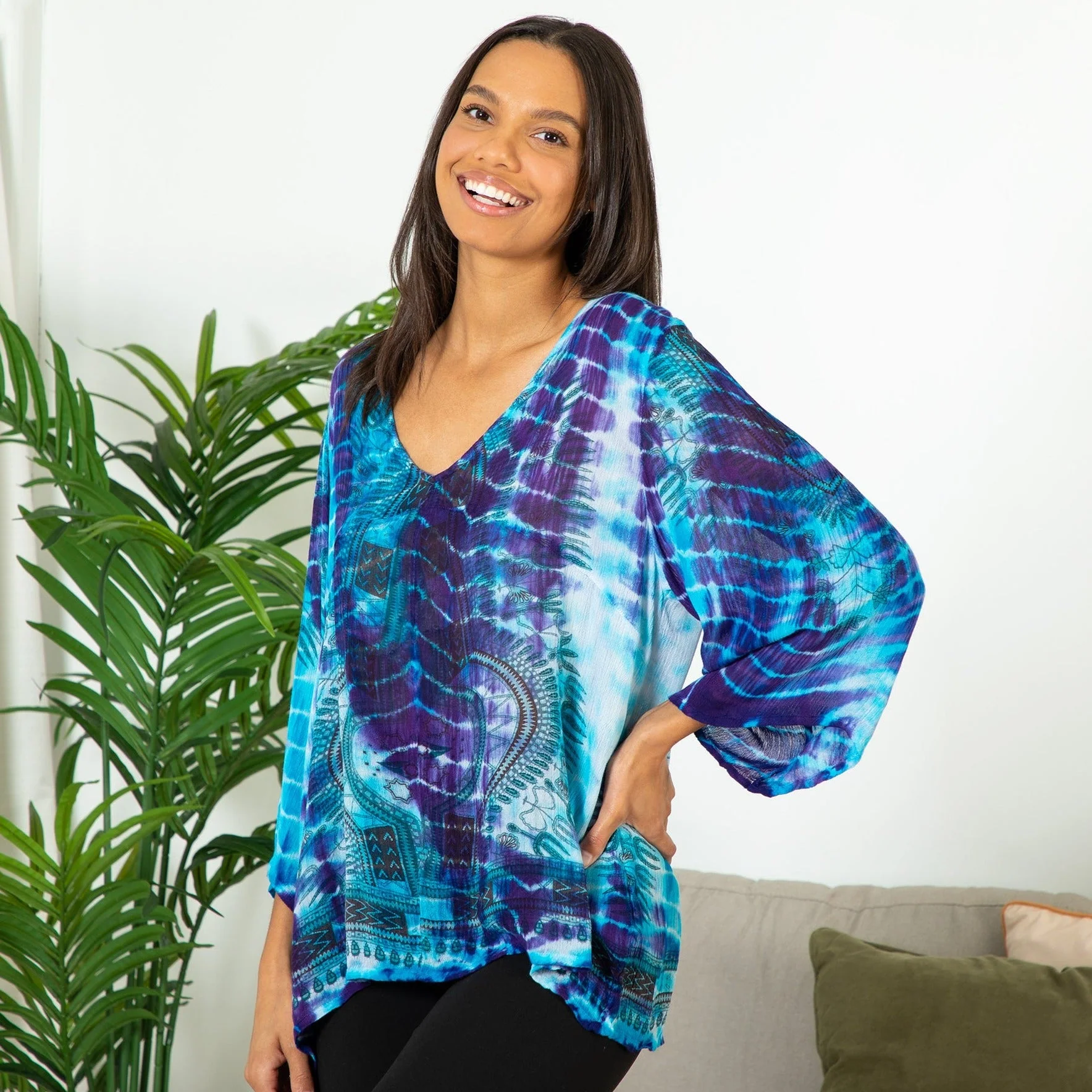 Tie-Dye Spirit Long Sleeve Top - Image 9