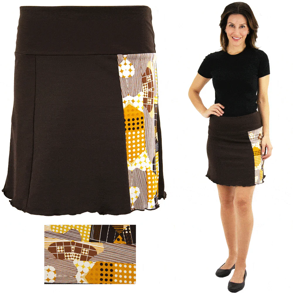 Open Arms Honeycomb Graphic Skirt - Image 2