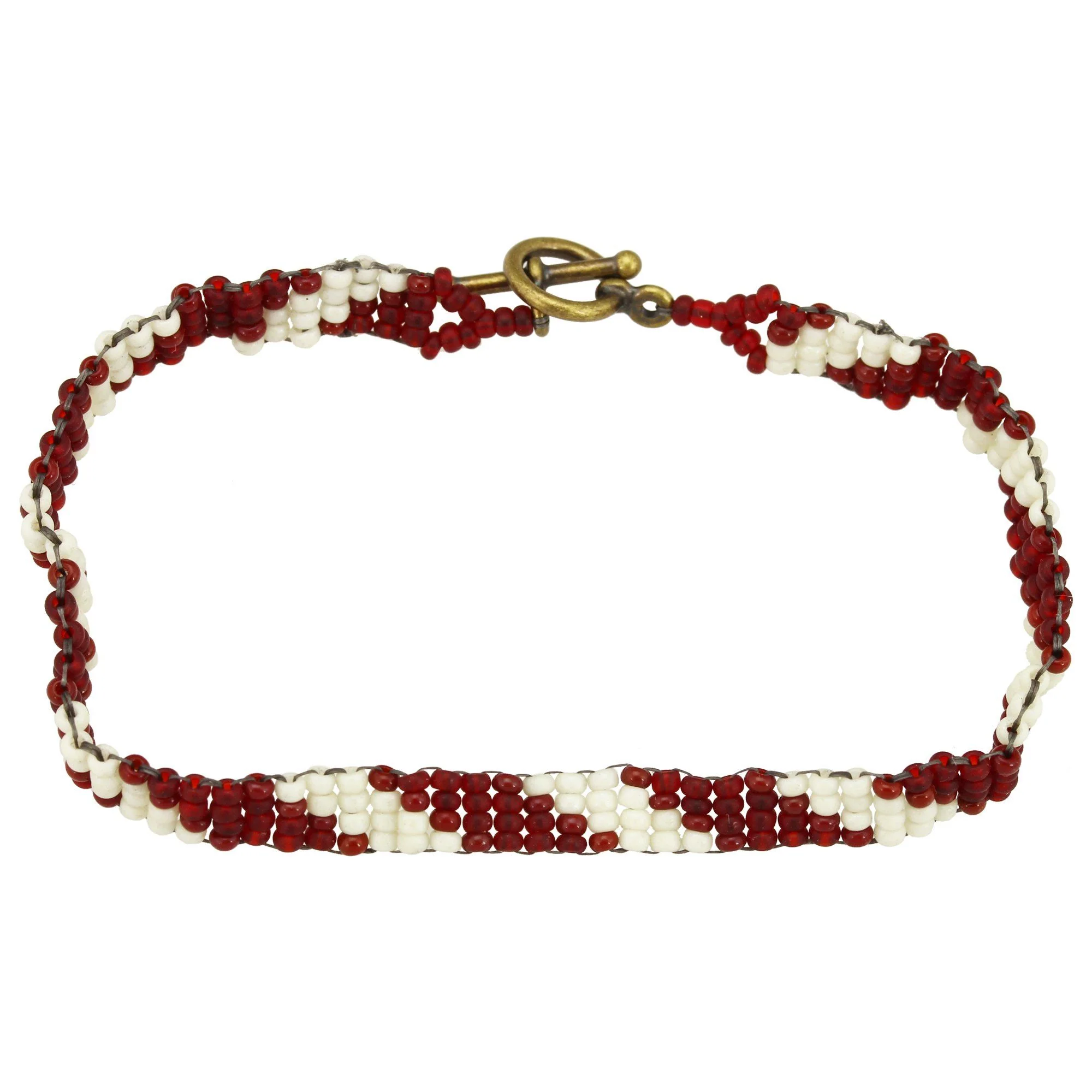 Haitian Bead Weaver Earth Tone Bracelet - Image 6