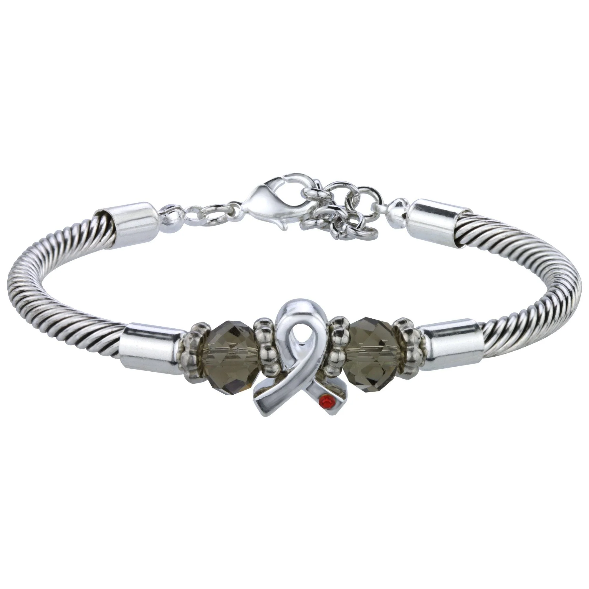 Diabetes Awareness Ribbon Cable Bracelet! - Image 3