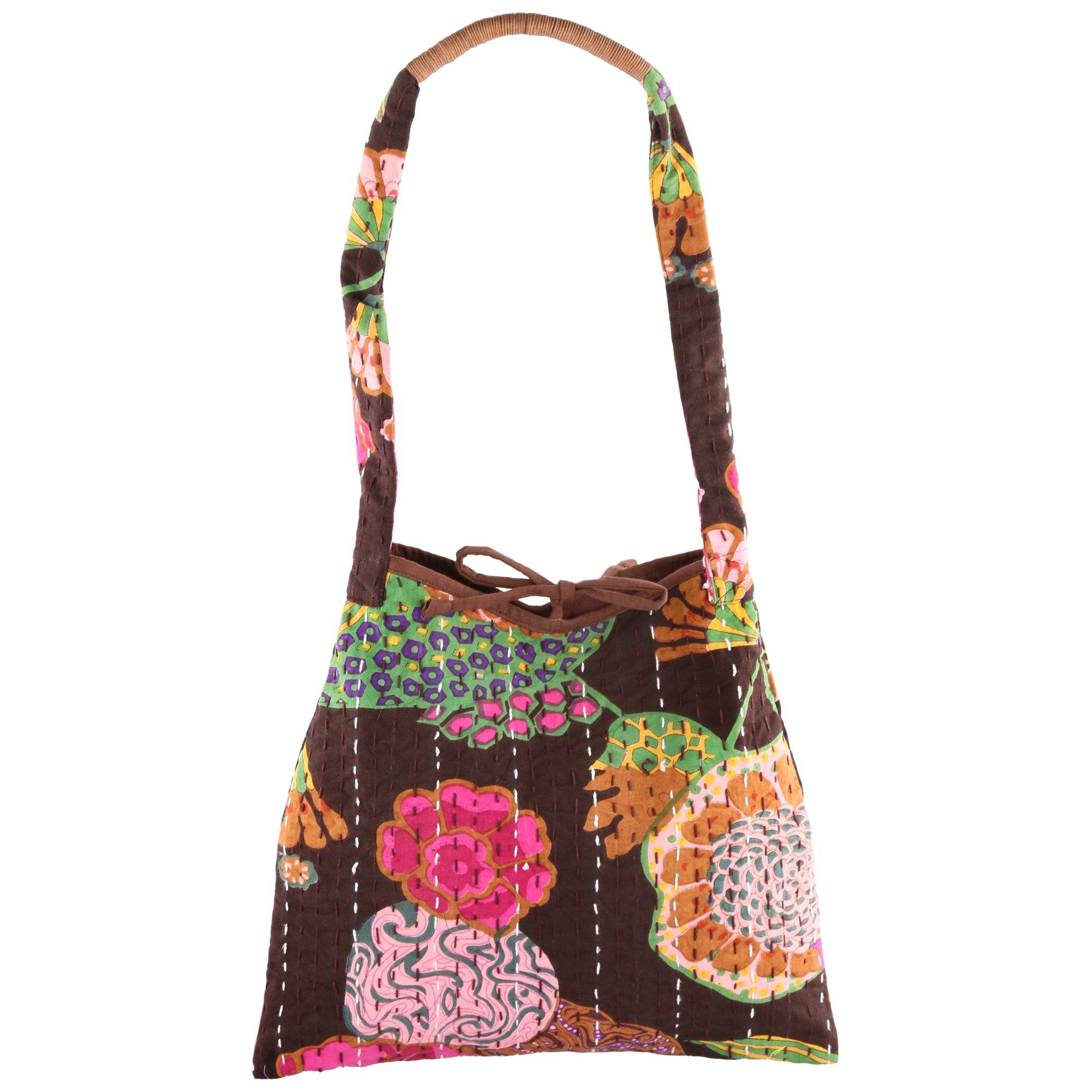 Hand Stitched Kantha Hobo Bag - Image 2